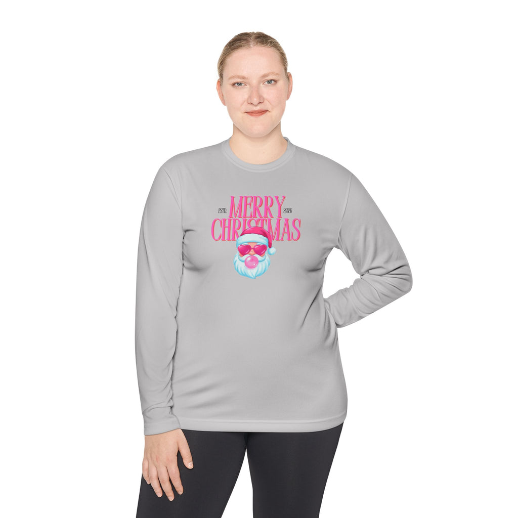 Lightweight Long Sleeve Tee - Women's - Santa Bubble Gum - Semi Fitted