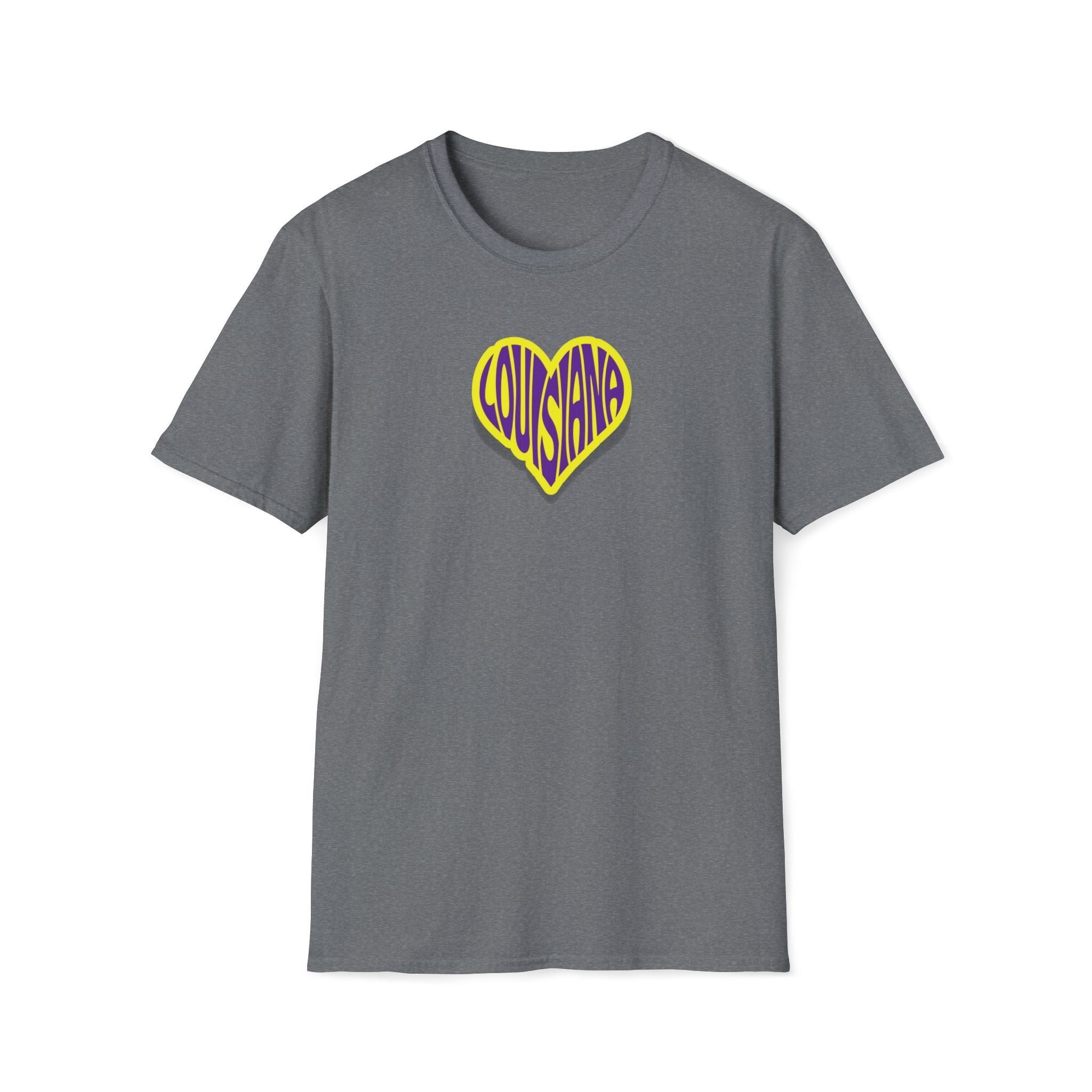 Relaxed Soft Woman's tee - Louisiana heart
