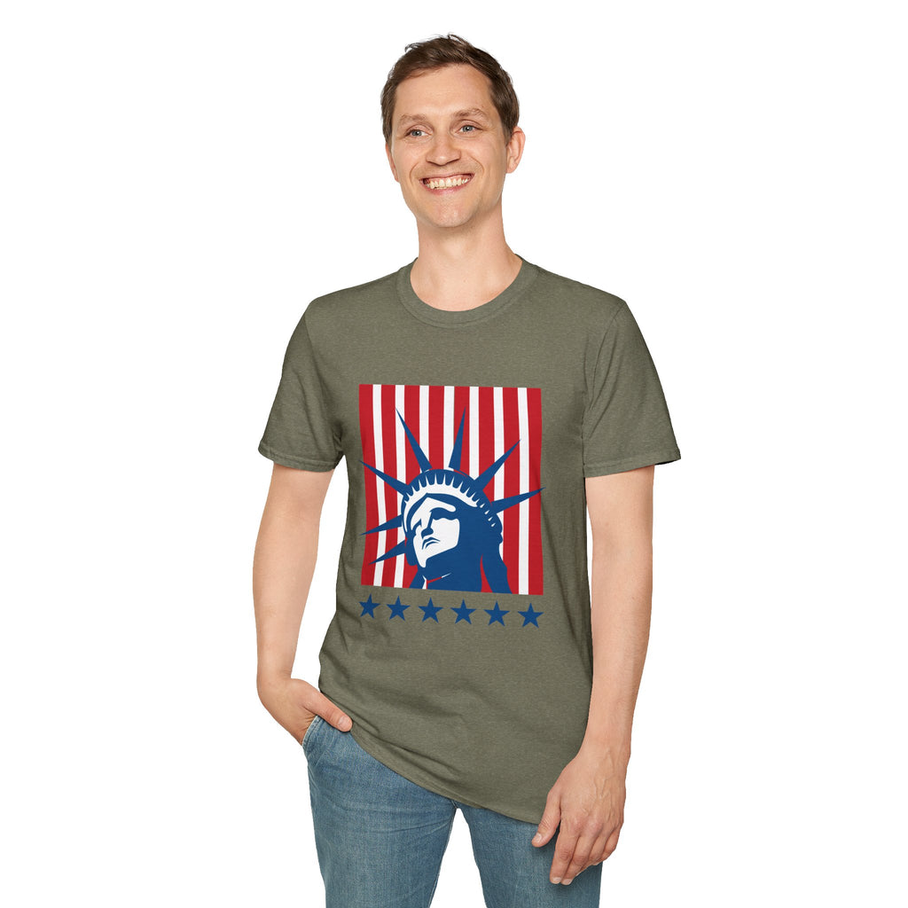 Relaxed Tee for Men & Women- Statue of Liberty