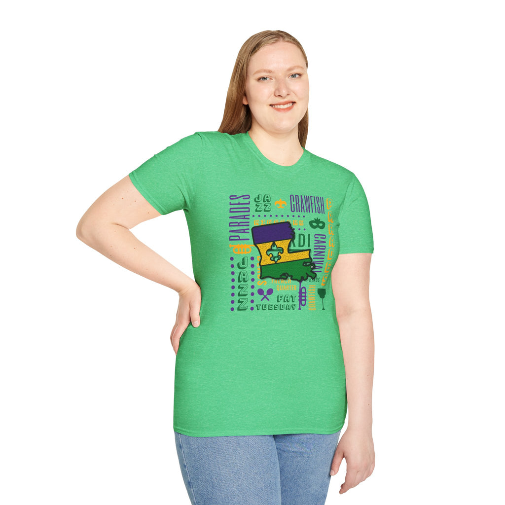 Relaxed Soft T Shirt - Men and Women - louisiana