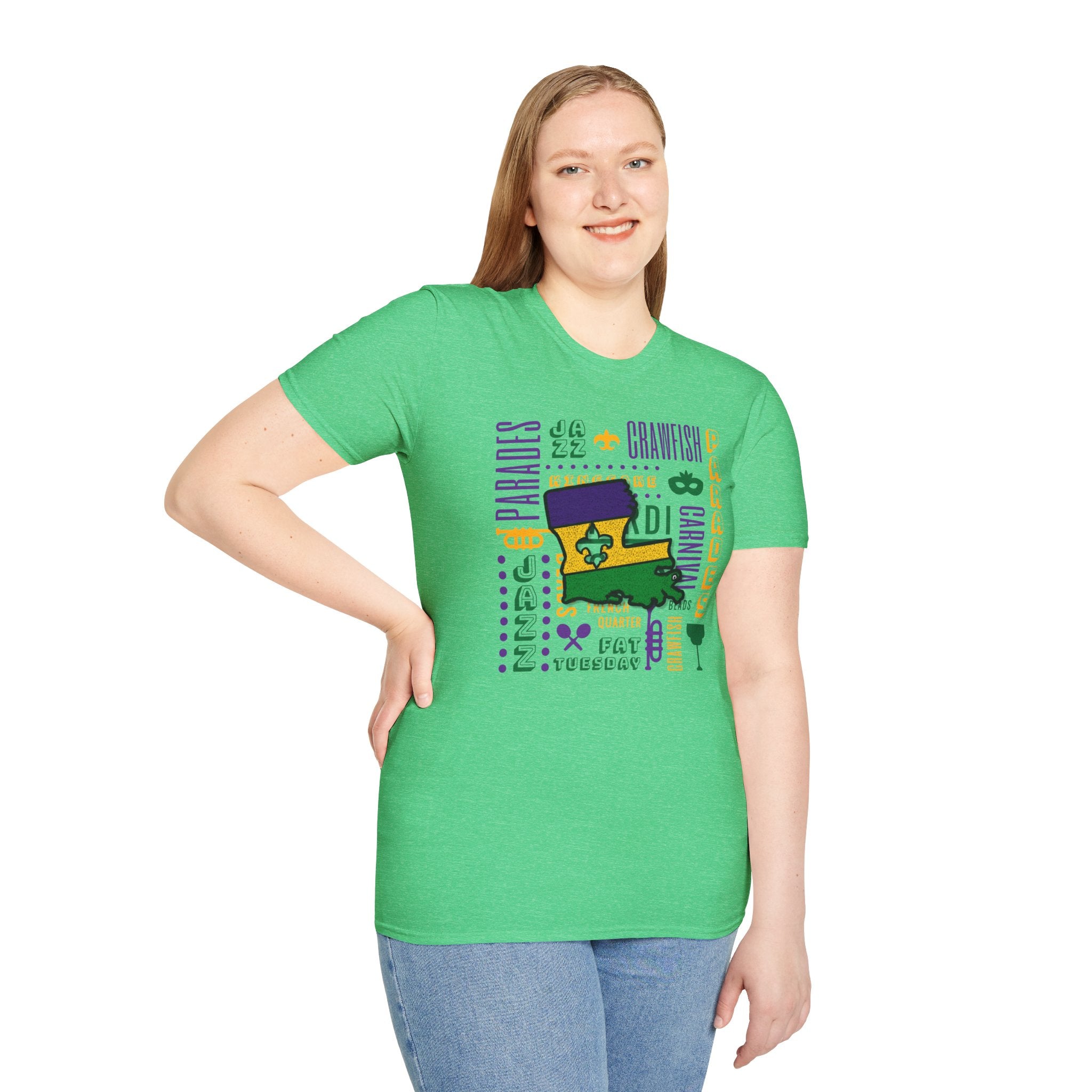 Relaxed Soft T Shirt - Men and Women - louisiana
