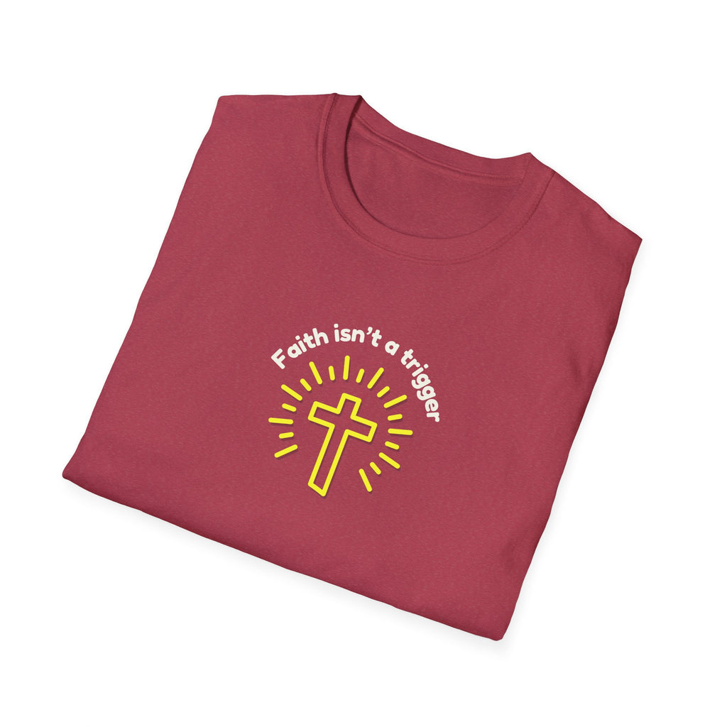 Men's Soft Relaxed tee - Faith isn't a trigger