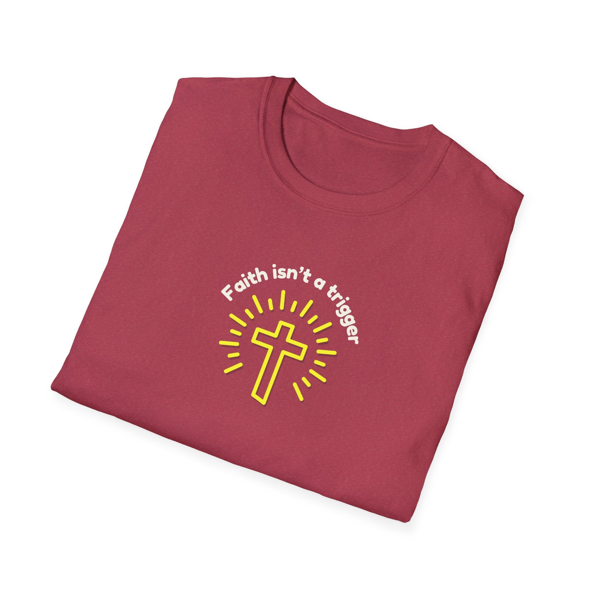 Men's Soft Relaxed tee - Faith isn't a trigger