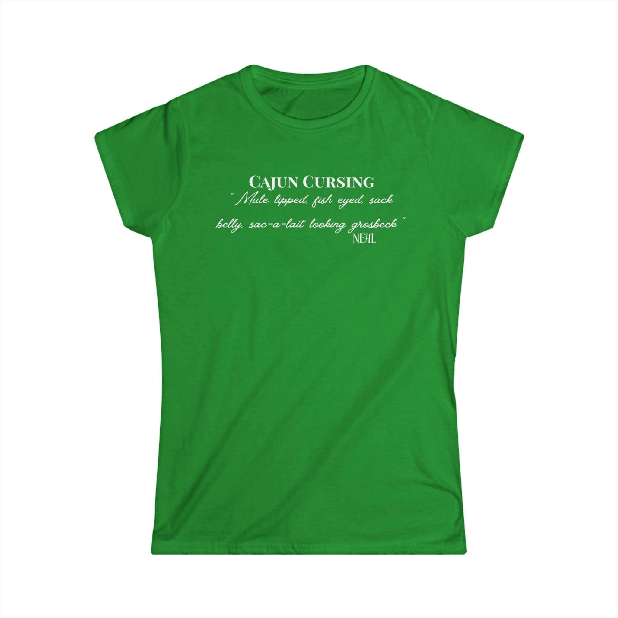 Women's Softstyle Tee - Cajun Cursing - Fitted