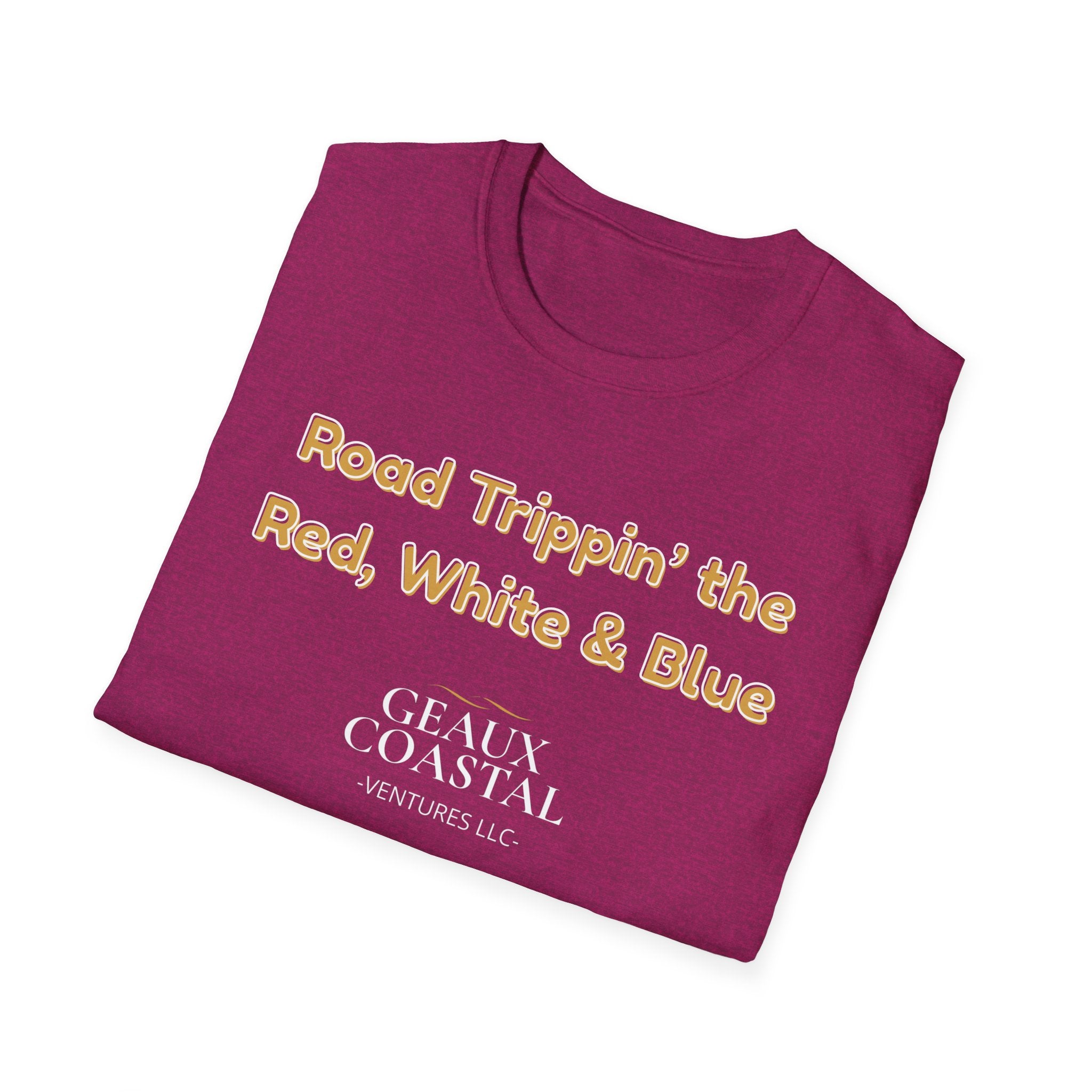 Men or Women Relaxed Soft Tee -  Road Tripping the USA
