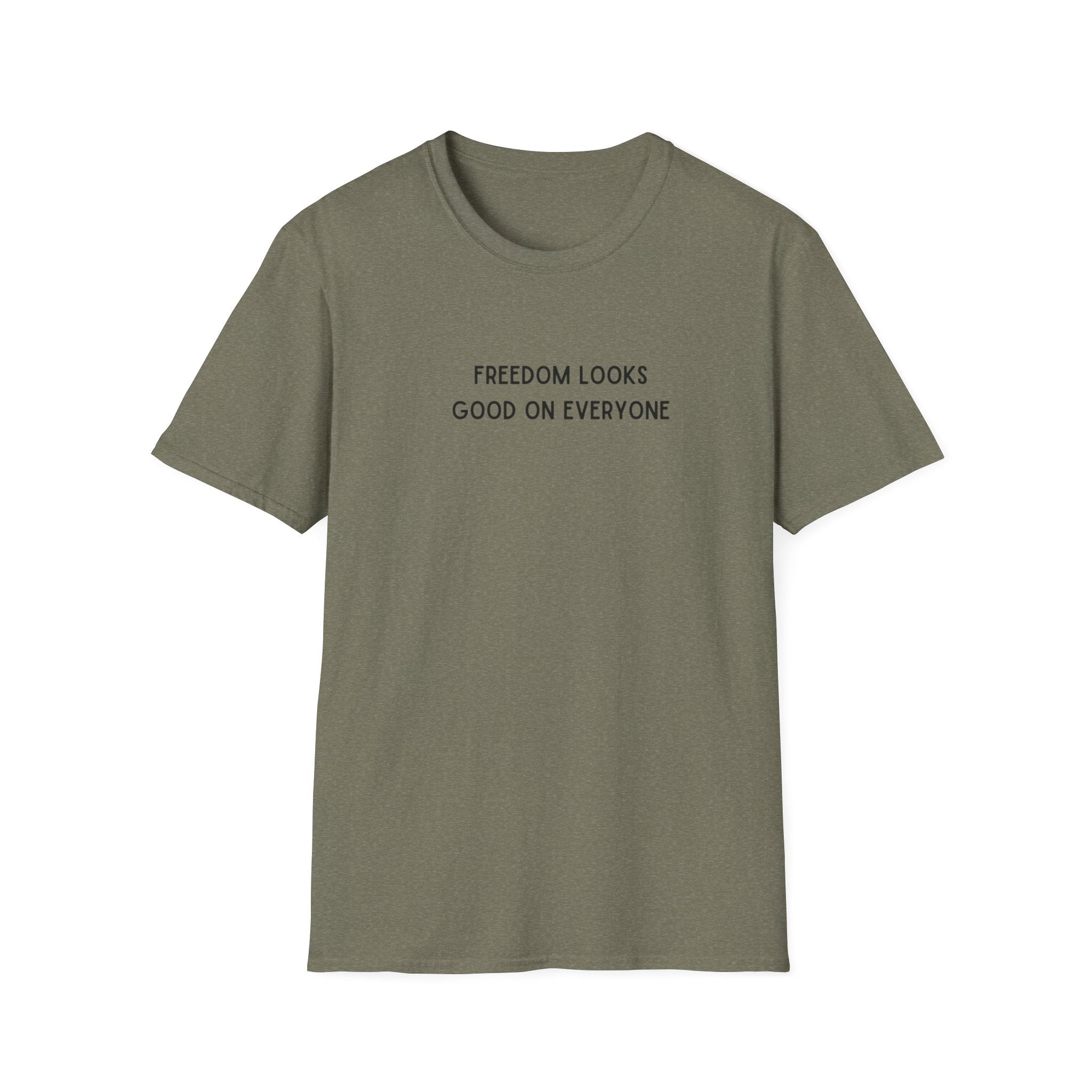 Mens Super Soft Relaxed Tee - Freedom Looks Good