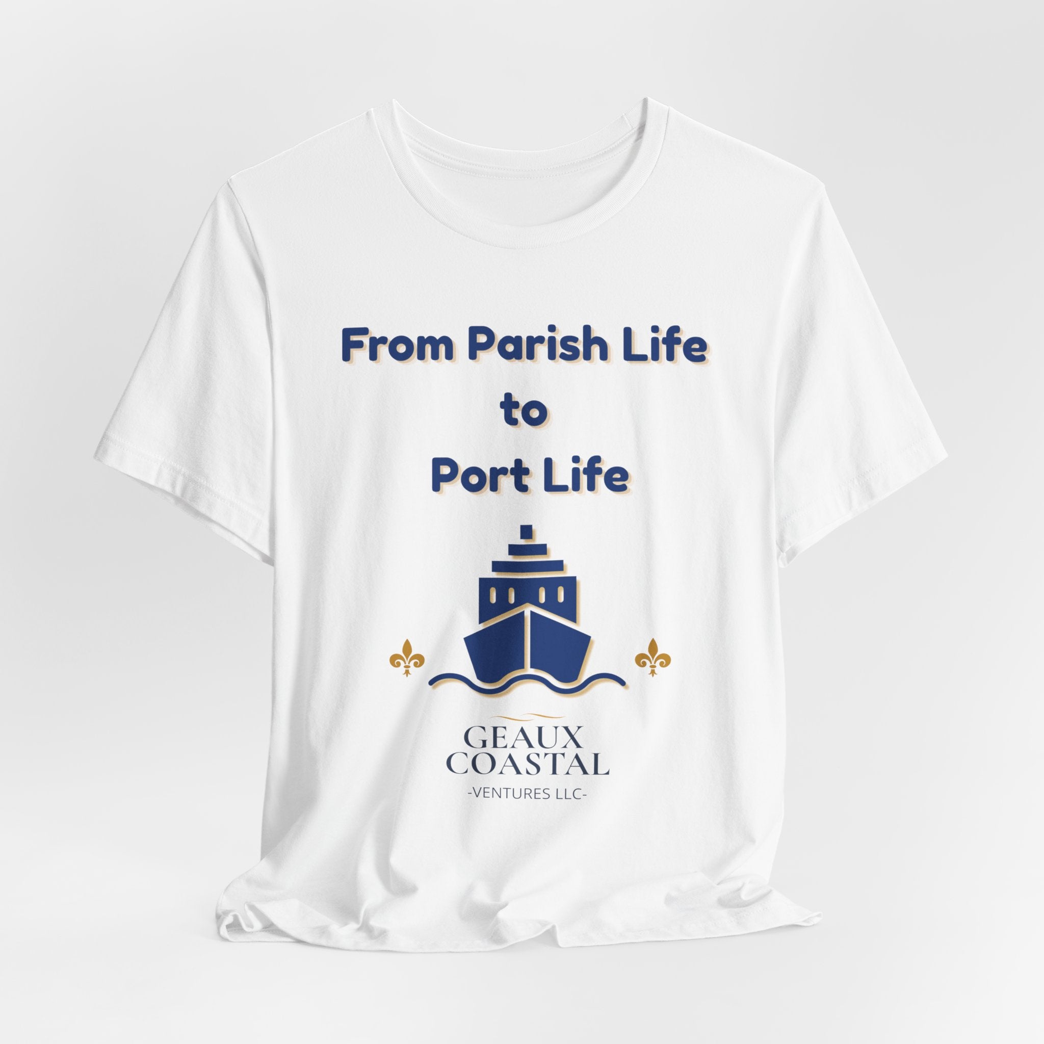 Men or Women Relaxed T Shirt - Parish and Port Cruise T Shirt