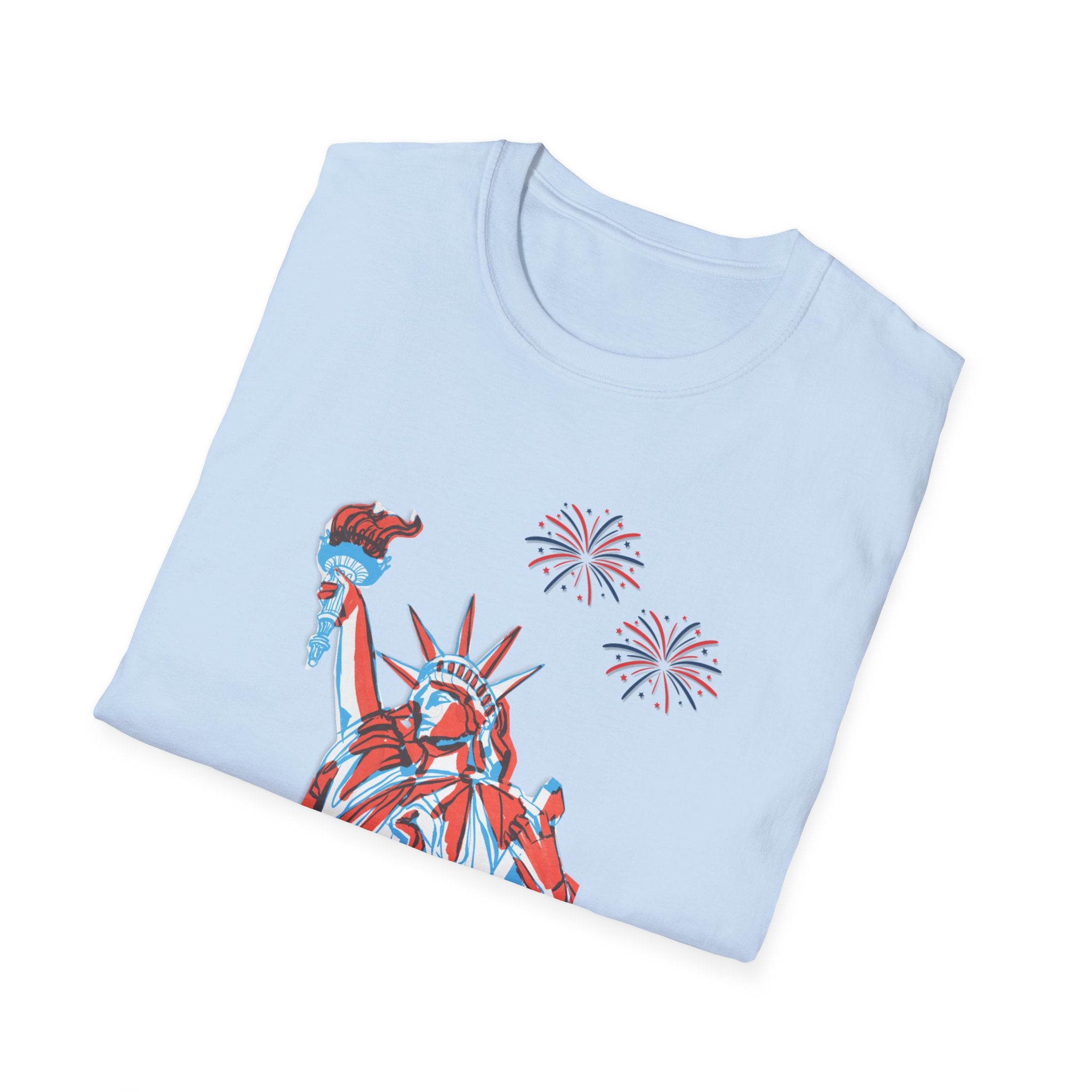 Relaxed Soft Tee- Men & Women - Statue of Liberty 250