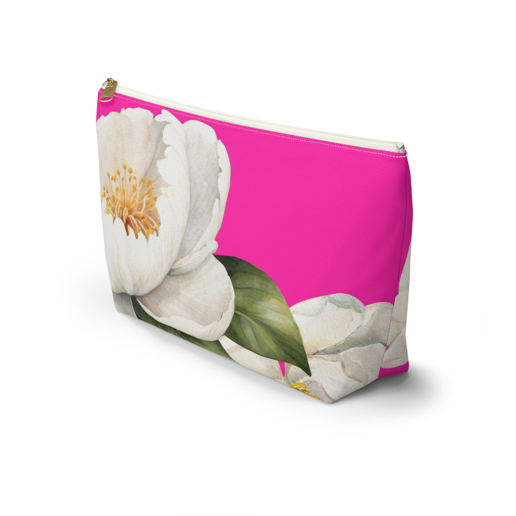 Accessory Pouch w T-bottom - Pink Magnolia
