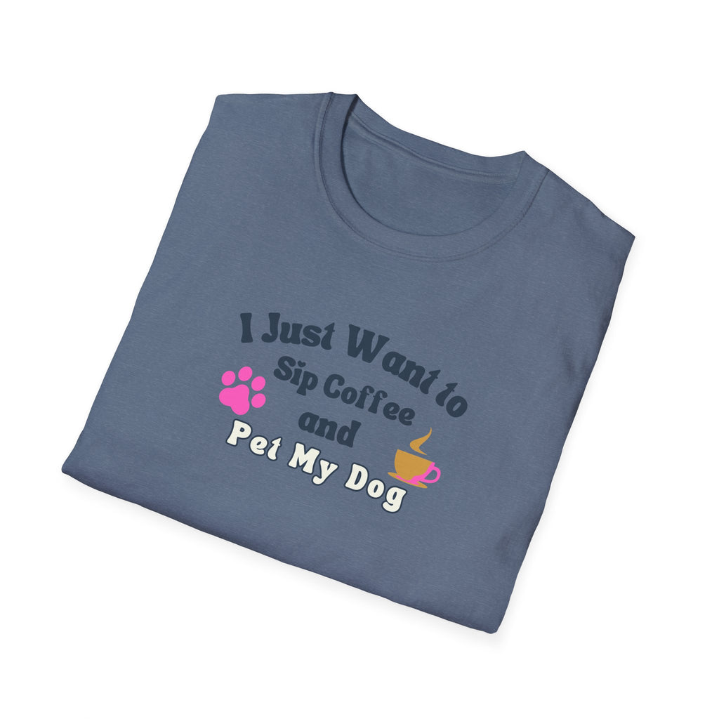 Women's Soft Relaxed Tee - Coffee and Dogs