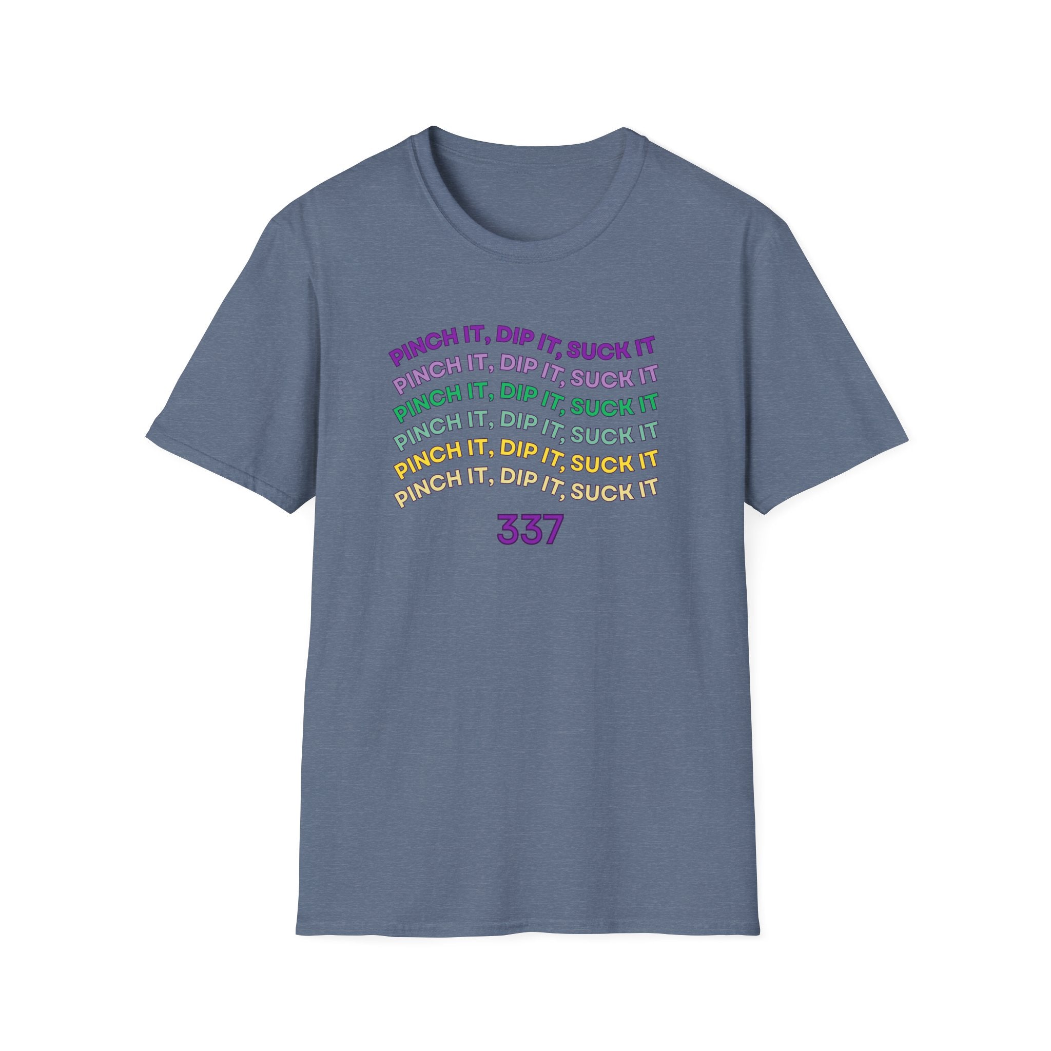 Flexible Soft Tee - (Men & Women) "337" " Mardi Gras"
