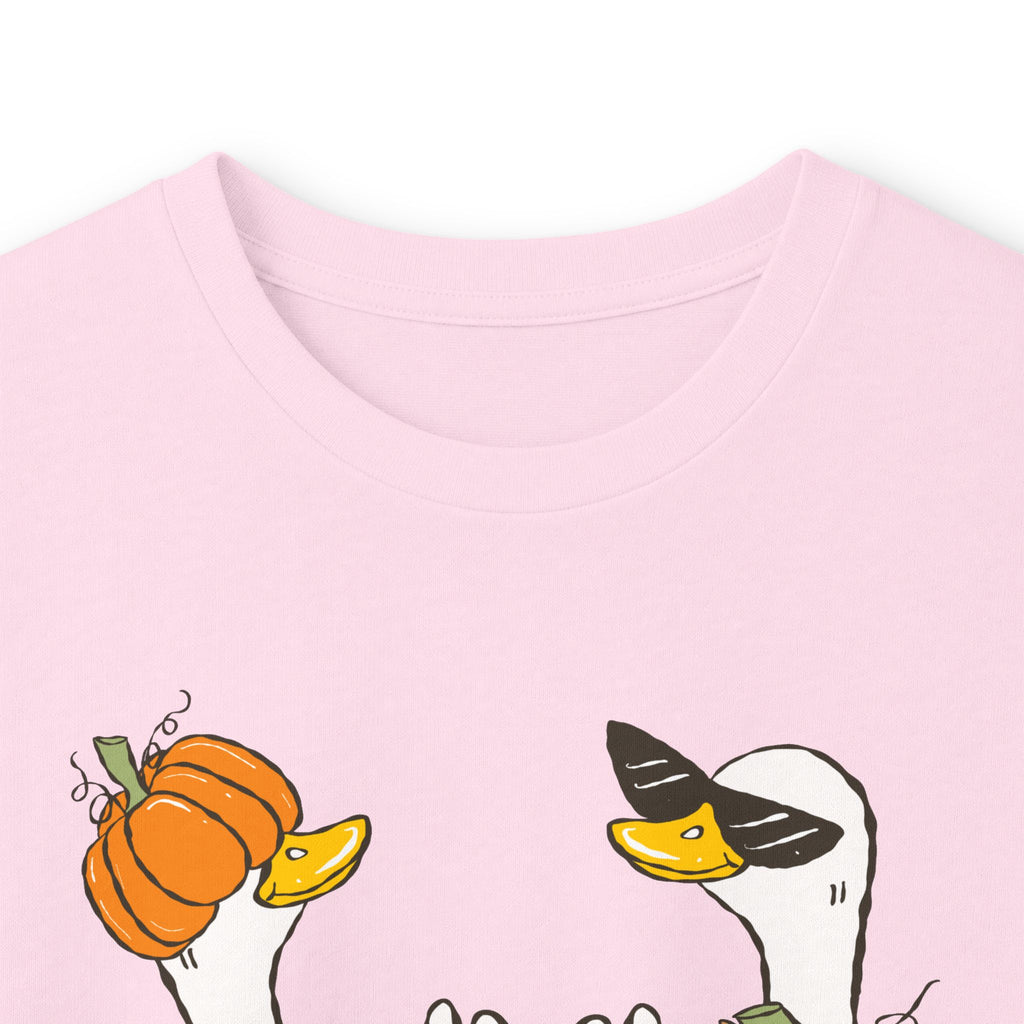 Woman Ultra Cotton Long Sleeve Tee - Cute Ducks - Fall