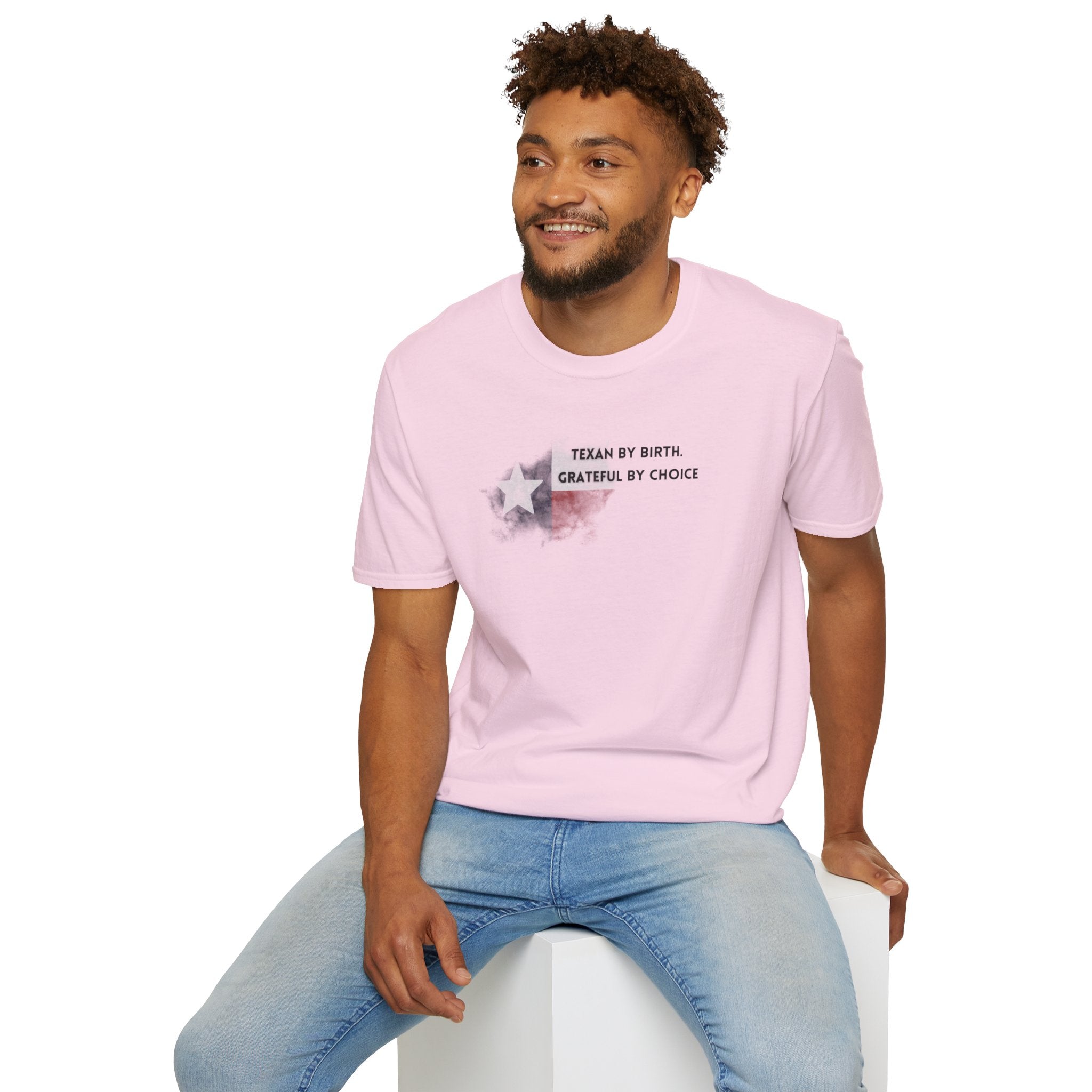 Soft Relaxed Tee - Men and Women- Texan by birth