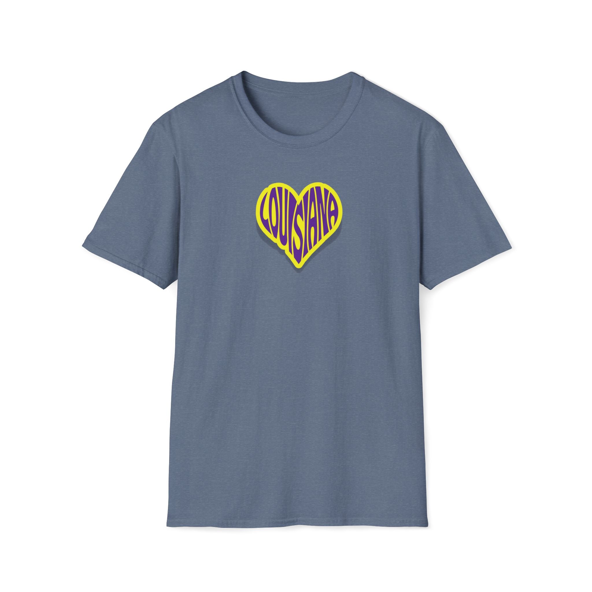 Relaxed Soft Woman's tee - Louisiana heart
