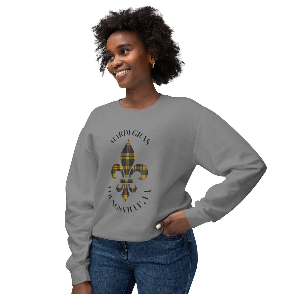Lightweight Soft Long Sleeve - Mardi Gras Plaid Men & Women