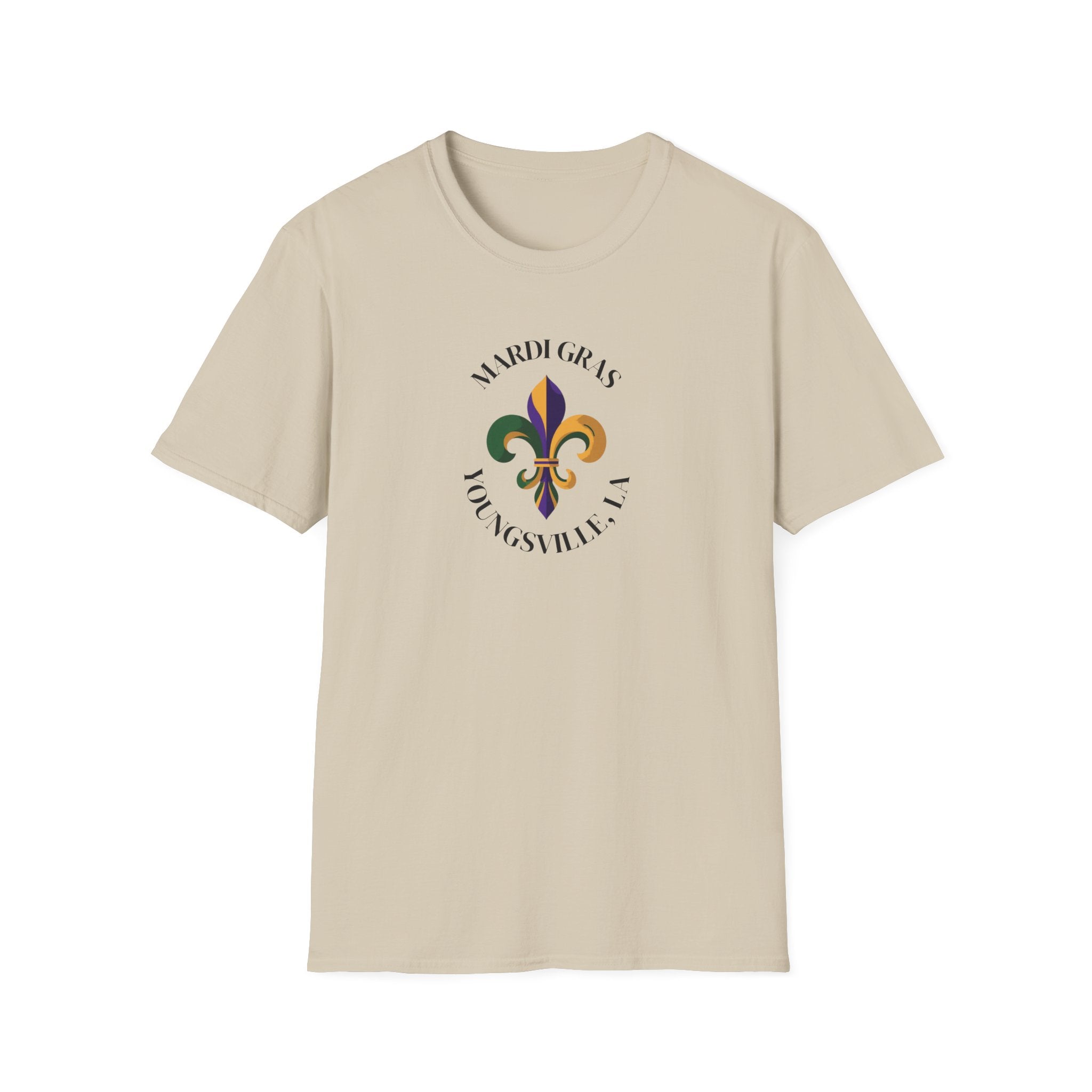 Relaxed Soft T Shirt-  Men and Woman Mardi Gras Youngsville La