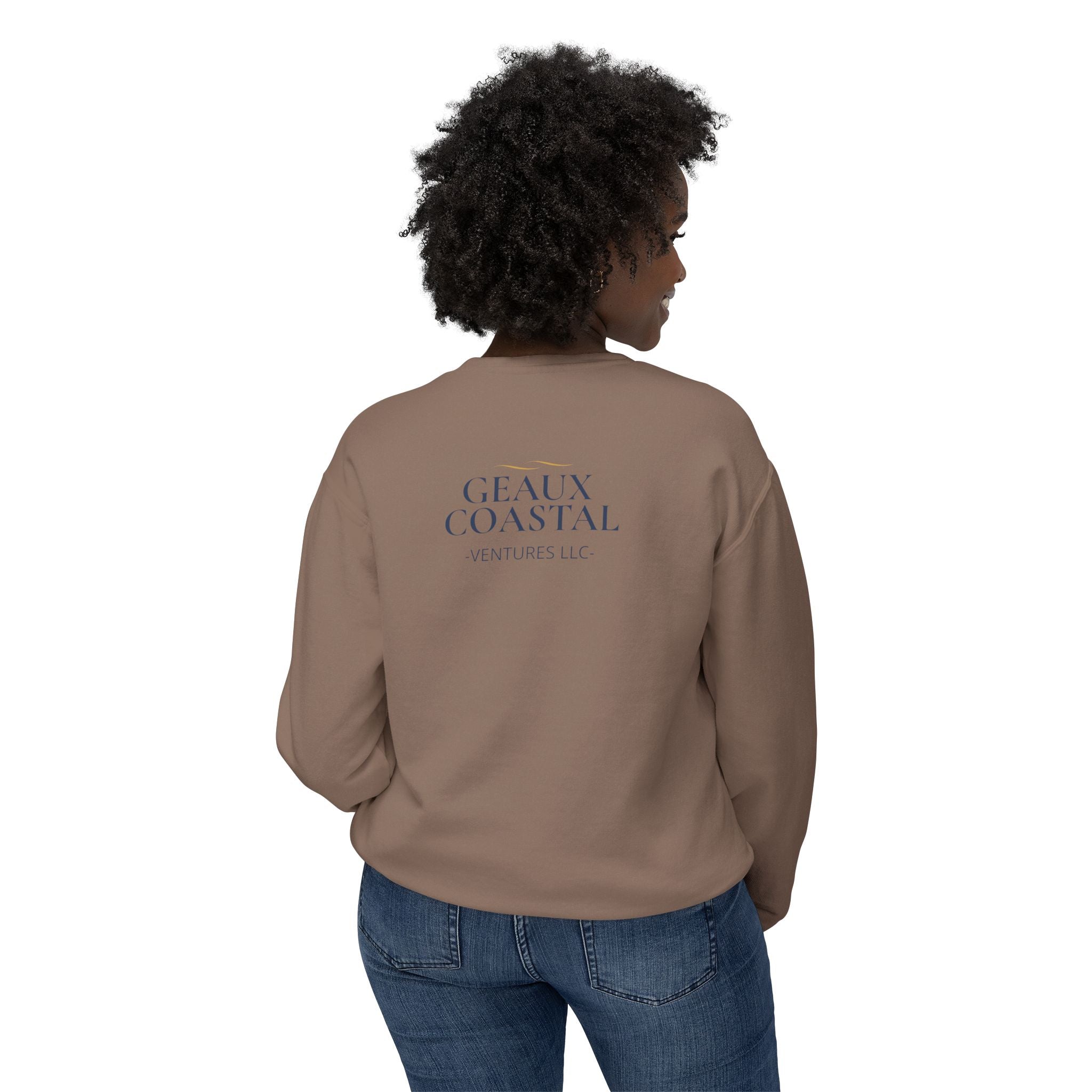 Woman's Lightweight Crewneck Sweatshirt - Soft and Relaxed - Adjust your crown