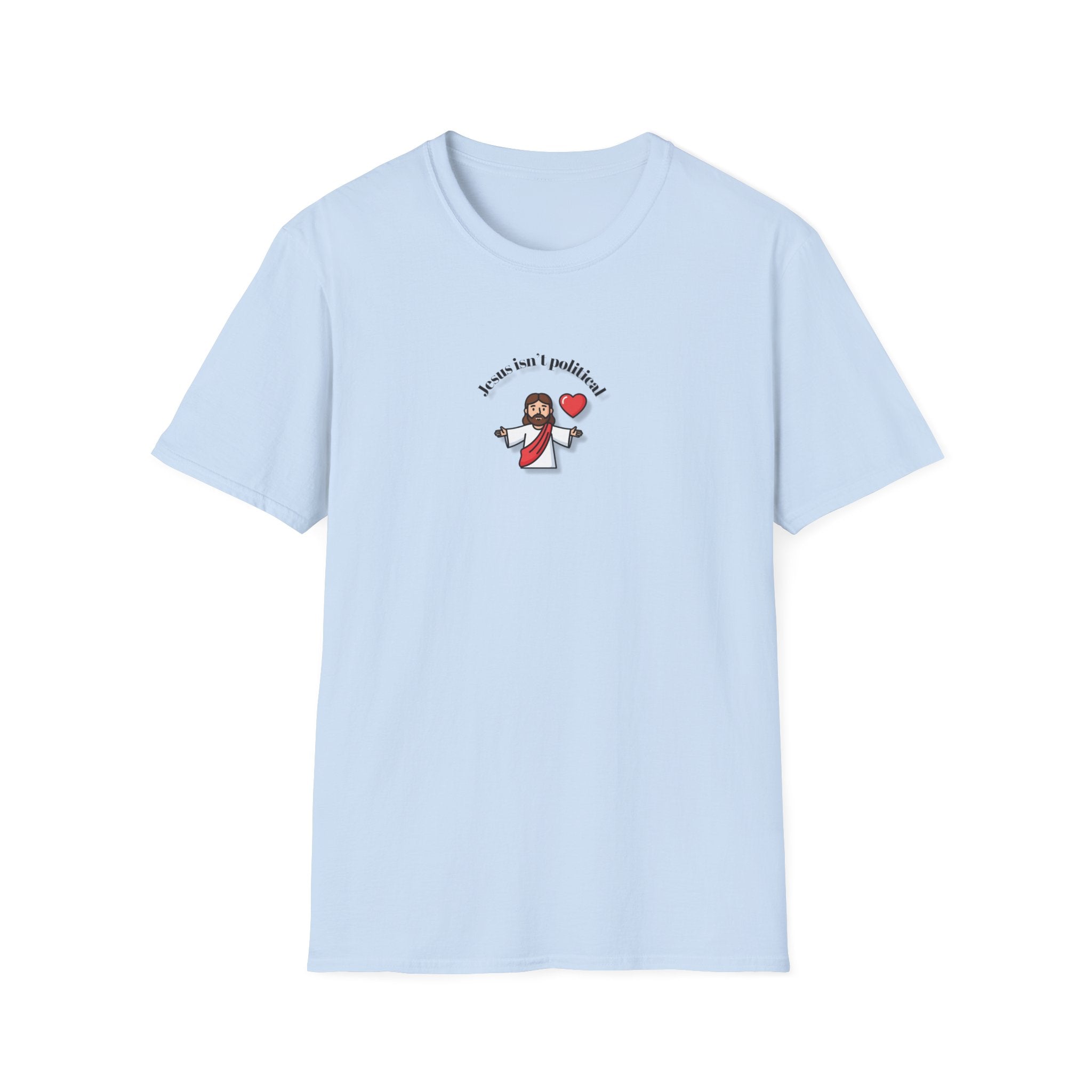 Relaxed Men & Women Soft Tee - Jesus isn't political