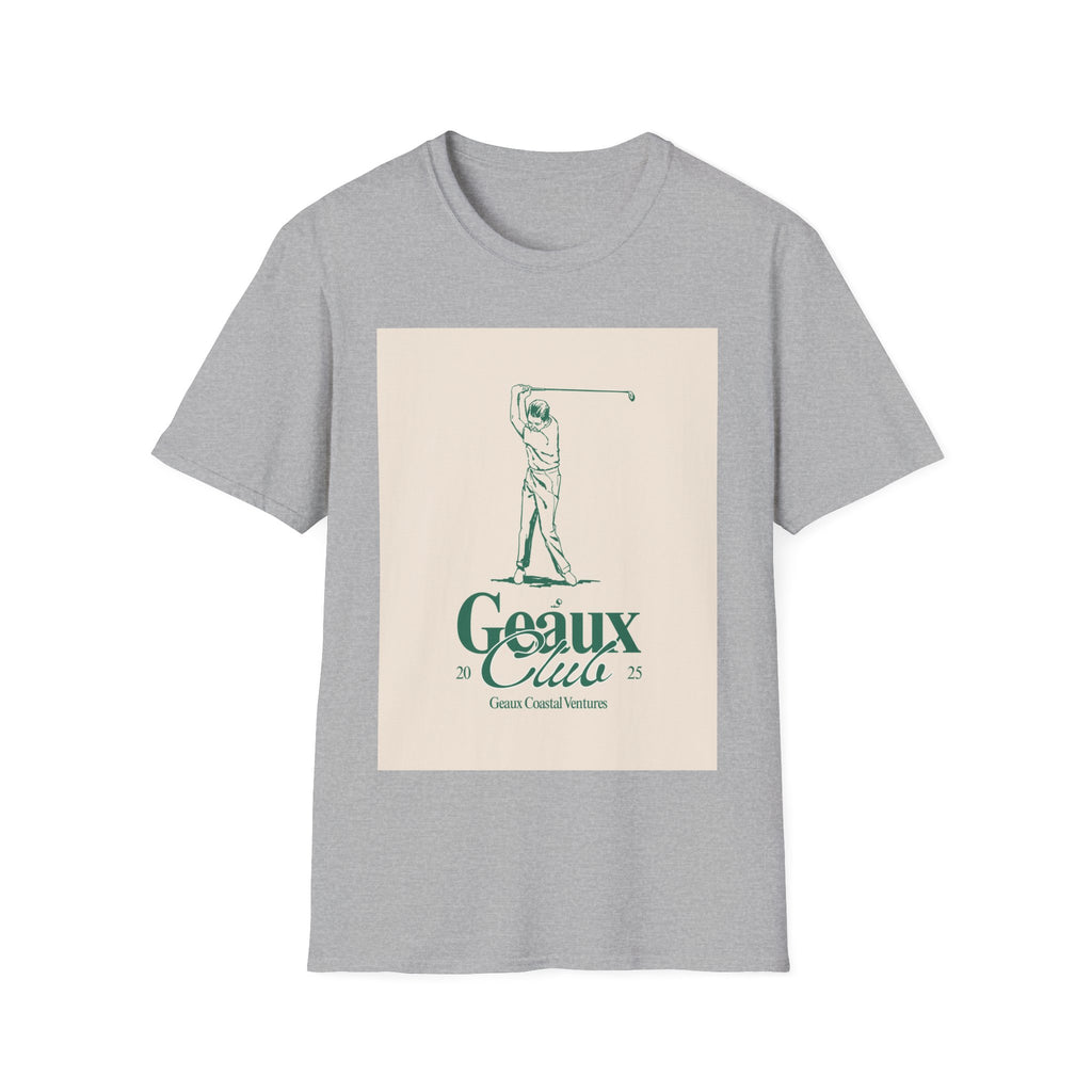Soft Tee - Men & Women "Geaux" "Golf" Beige