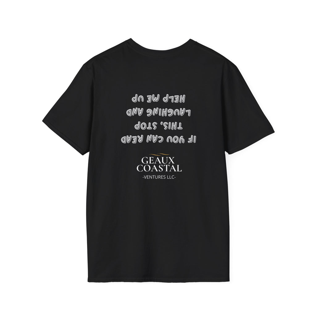 Men and Women ( Soft ) t Shirt - Here Fishy Fishy with Funny BACK - Regular Fit