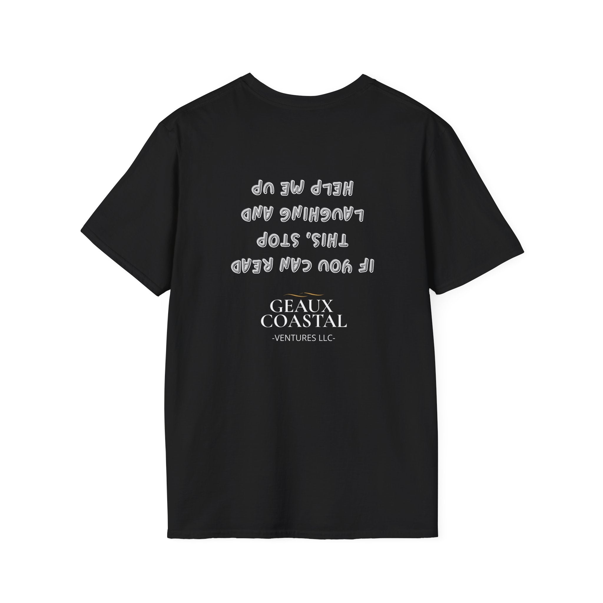 Men and Women ( Soft ) t Shirt - Here Fishy Fishy with Funny BACK - Regular Fit