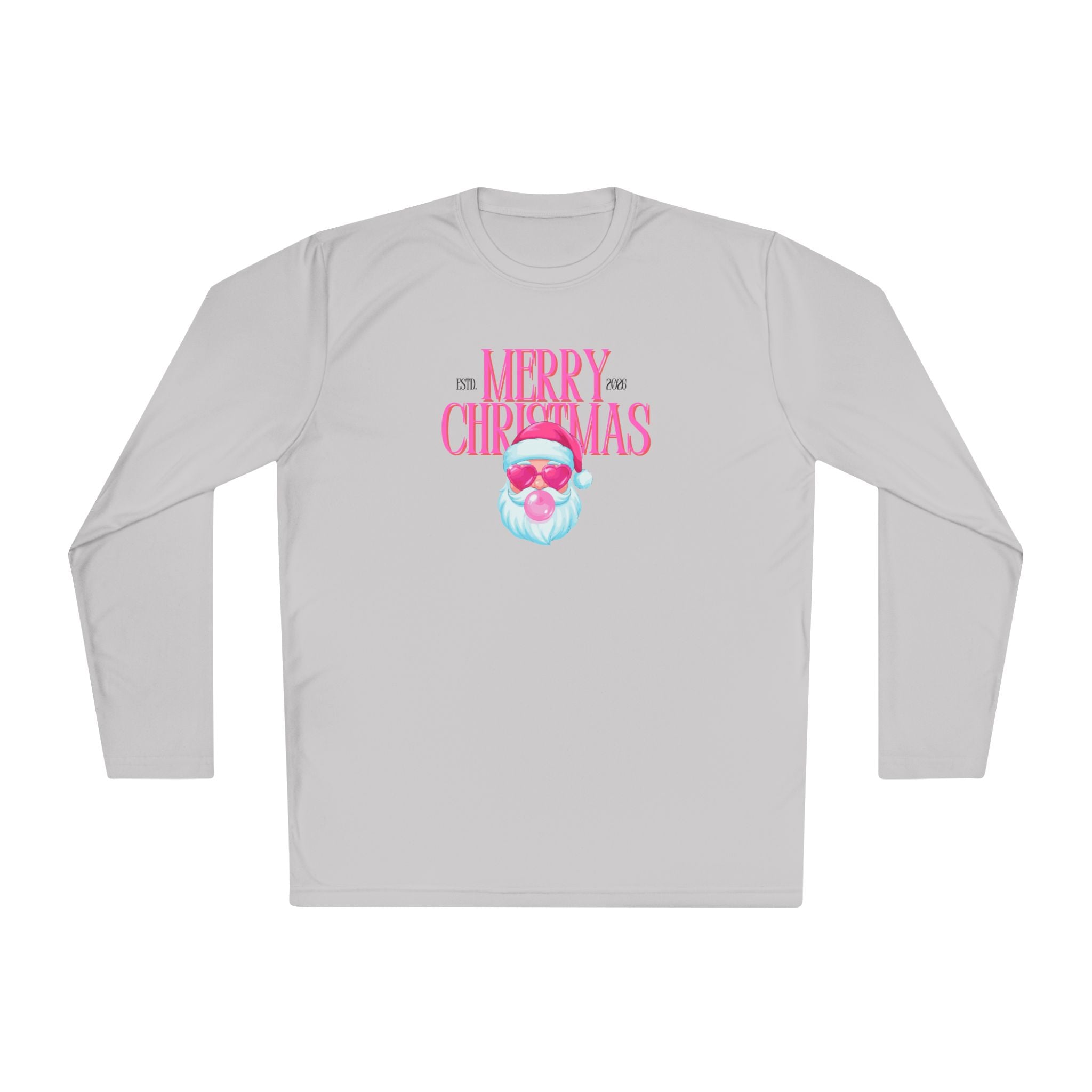 Lightweight Long Sleeve Tee - Women's - Santa Bubble Gum - Semi Fitted