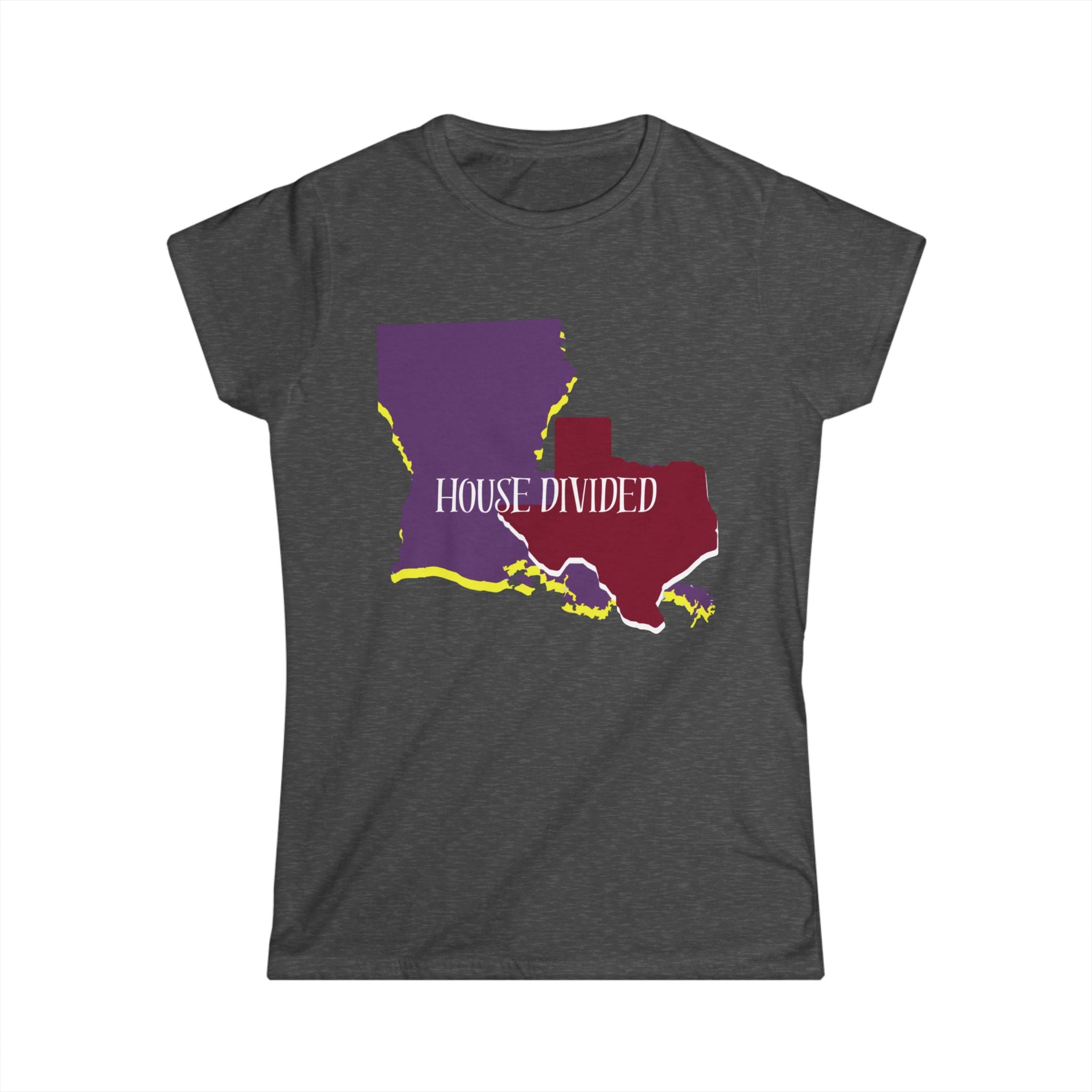 Soft Fitted Tee  Women's - "House Divided" "LSU" "Aggies"
