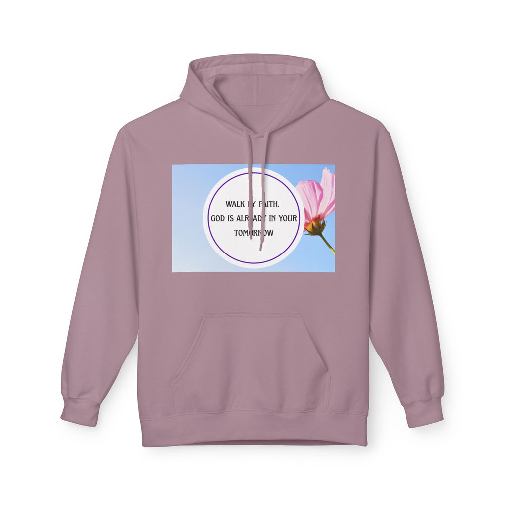 Woman's Midweight  Super Softstyle Fleece Hoodie - Walk by faith