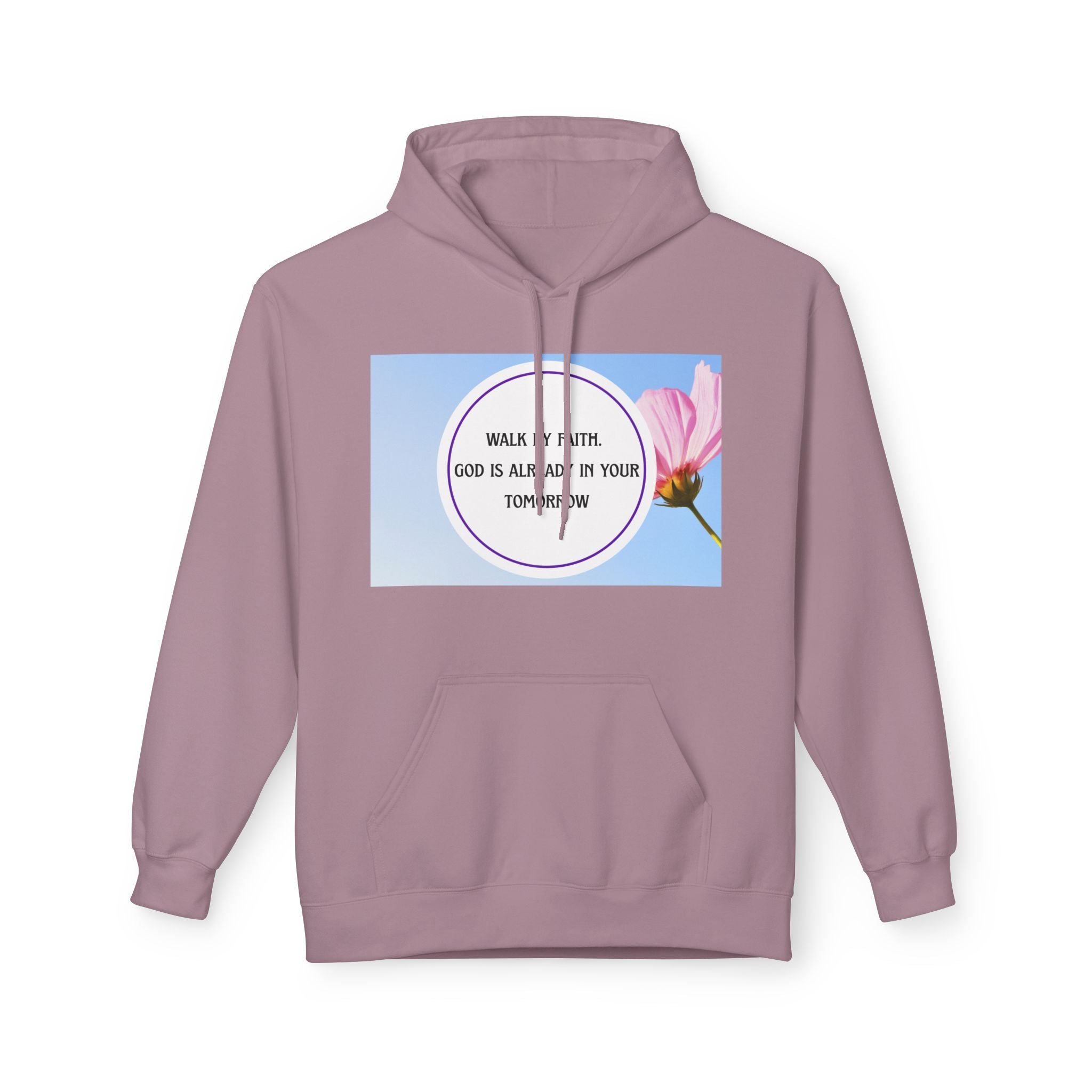 Woman's Midweight  Super Softstyle Fleece Hoodie - Walk by faith