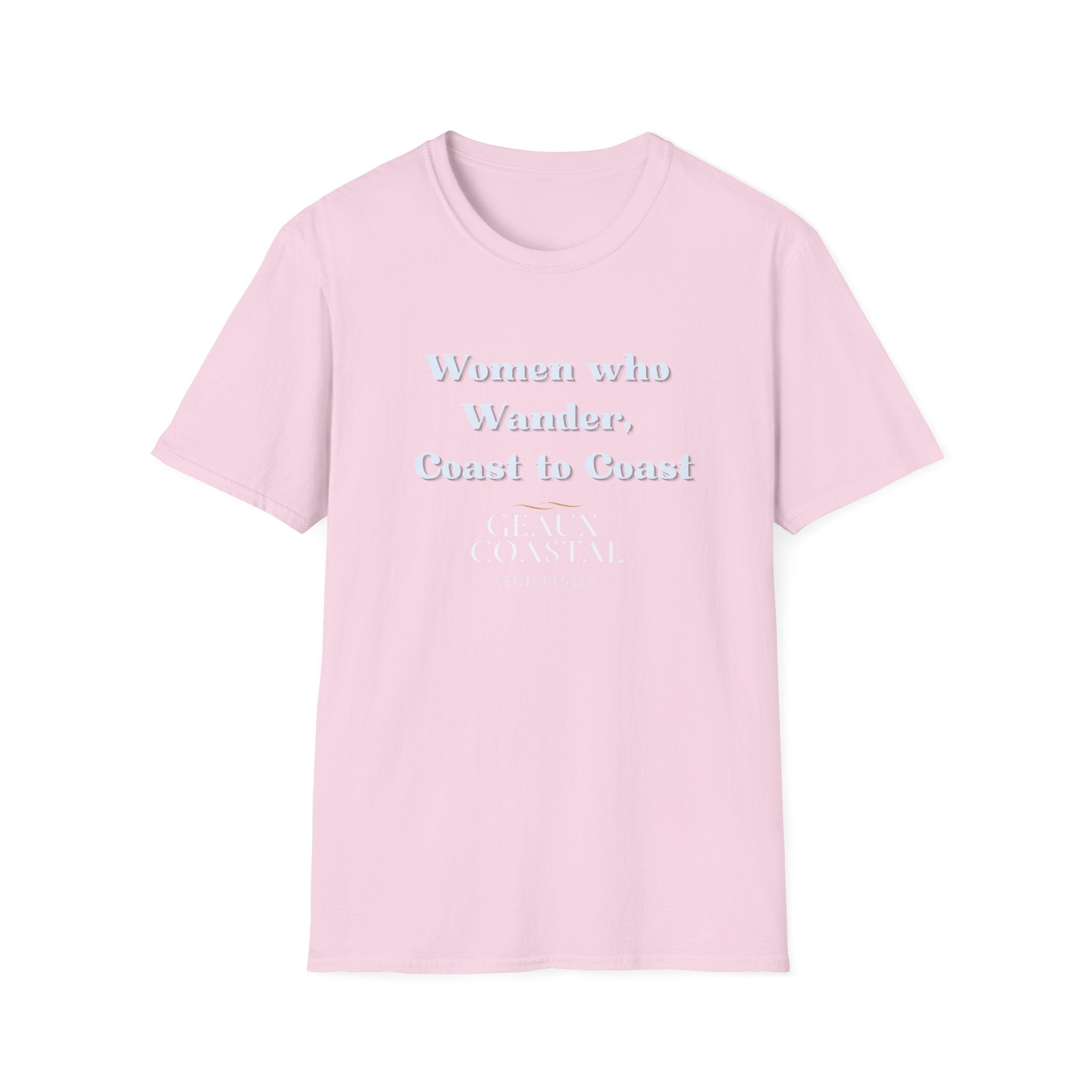 Women Soft Relaxed Tee - Women who wander coast to coast