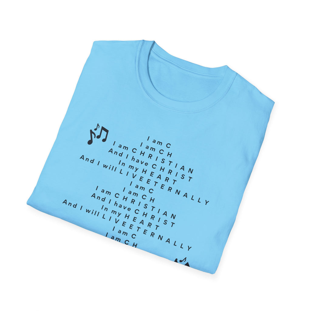 Men & Woman Softstyle T-Shirt - "C-h-r-i-s-t-i-a-n" "Song"