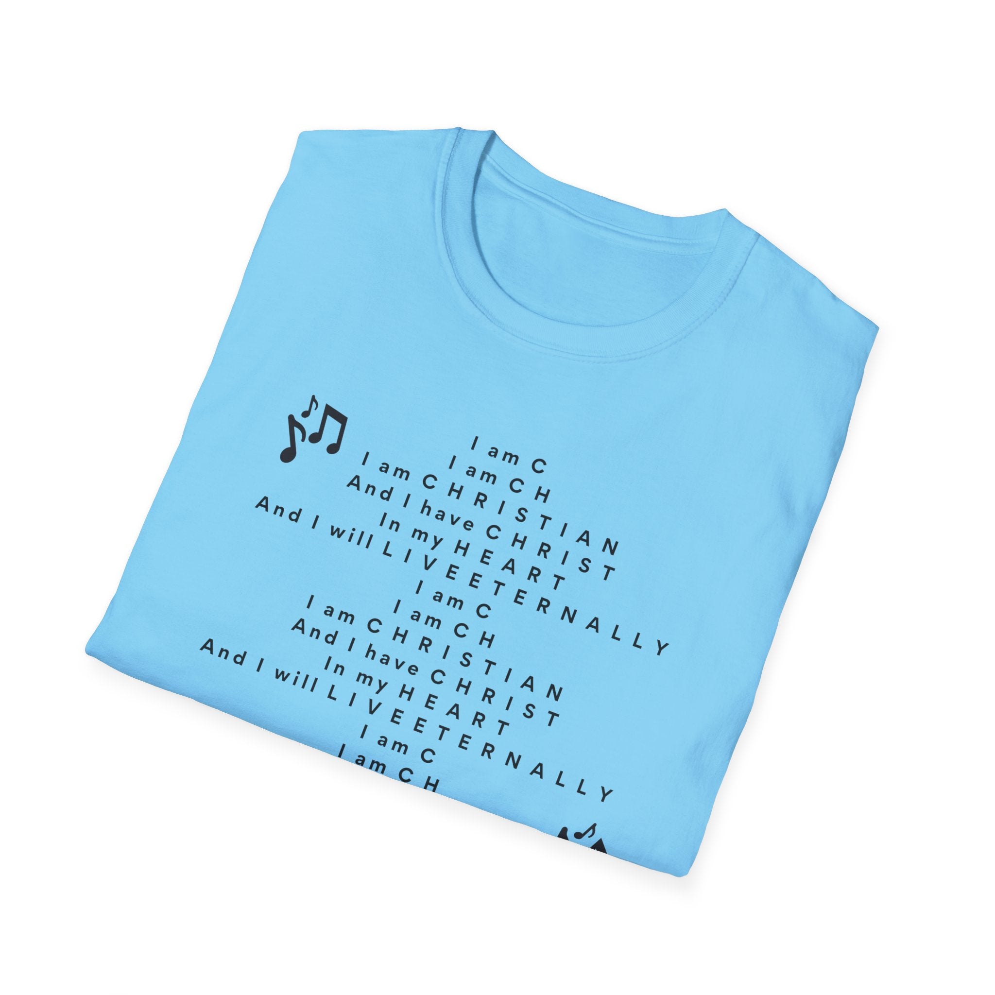 Men & Woman Softstyle T-Shirt - "C-h-r-i-s-t-i-a-n" "Song"