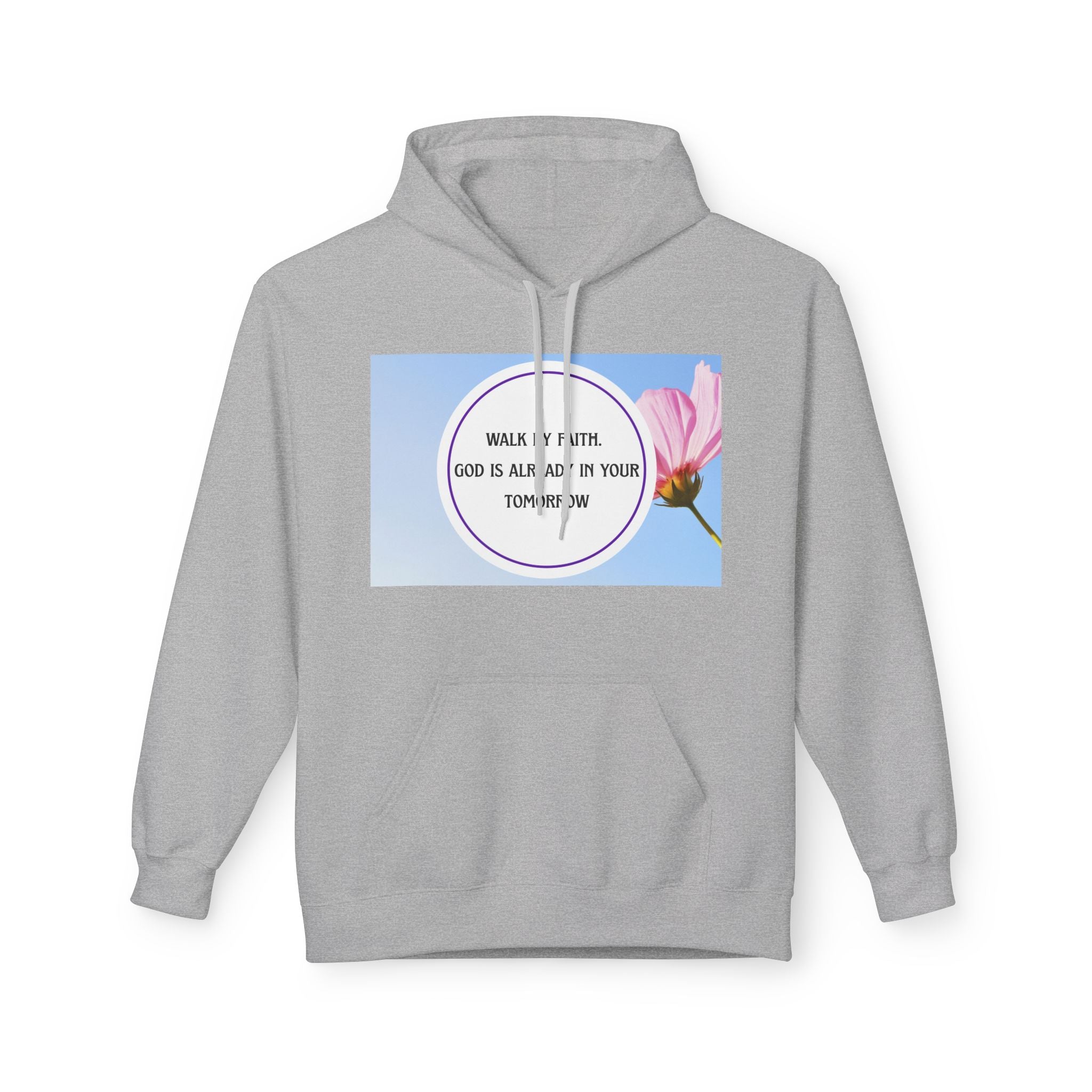 Woman's Midweight  Super Softstyle Fleece Hoodie - Walk by faith