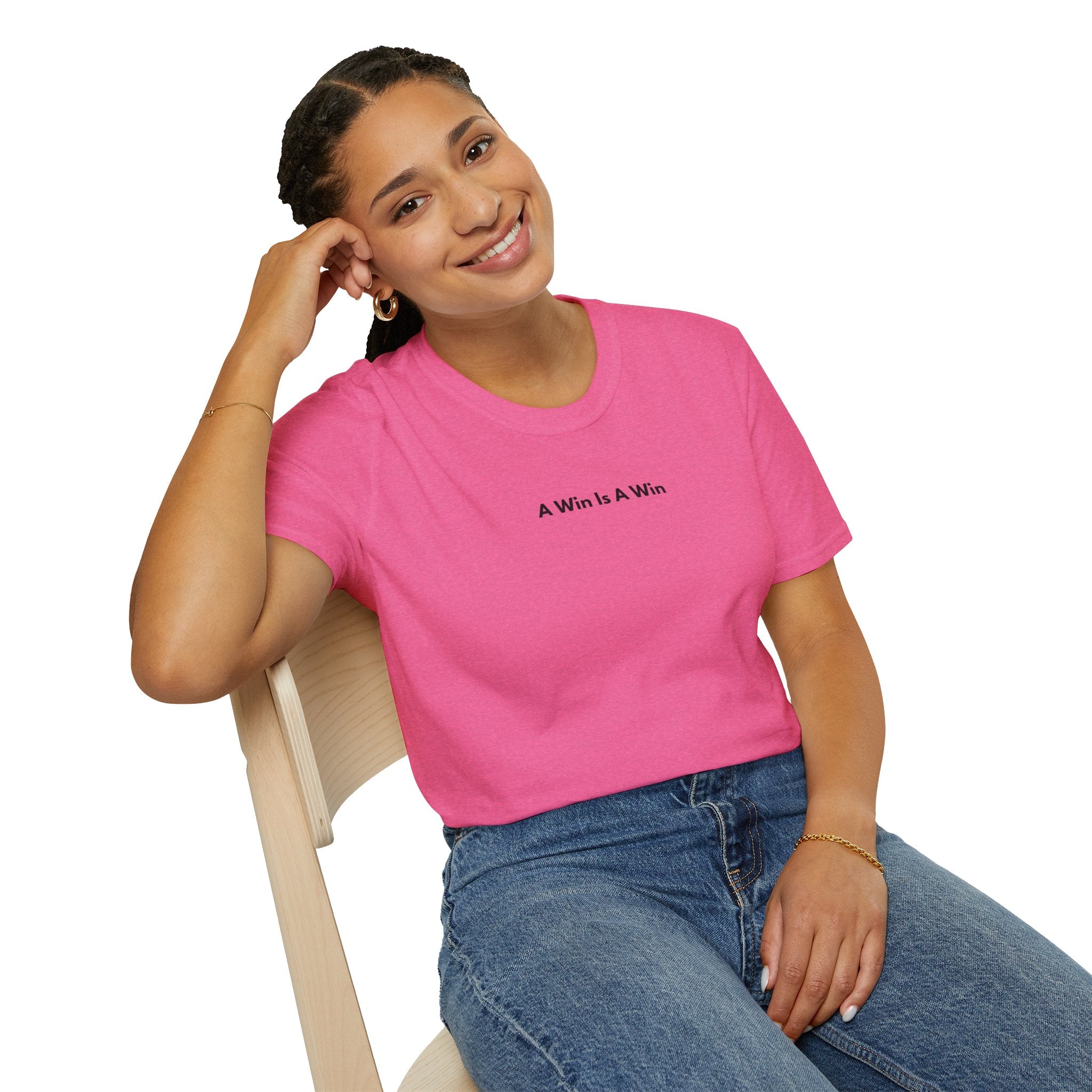 Men & Women Soft Relaxed Tee - a win is a win