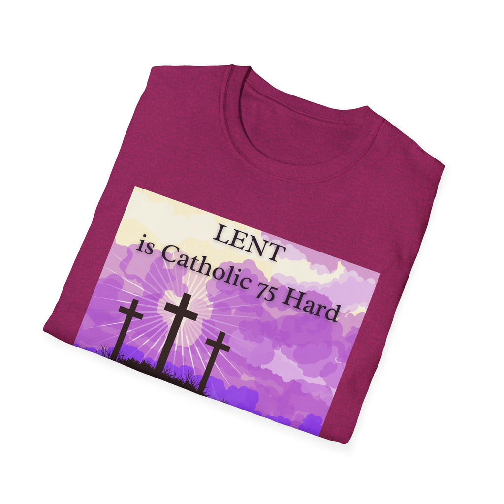 Relaxed Soft Tee Men & Women - Colorful Lent is Catholic 75 Hard