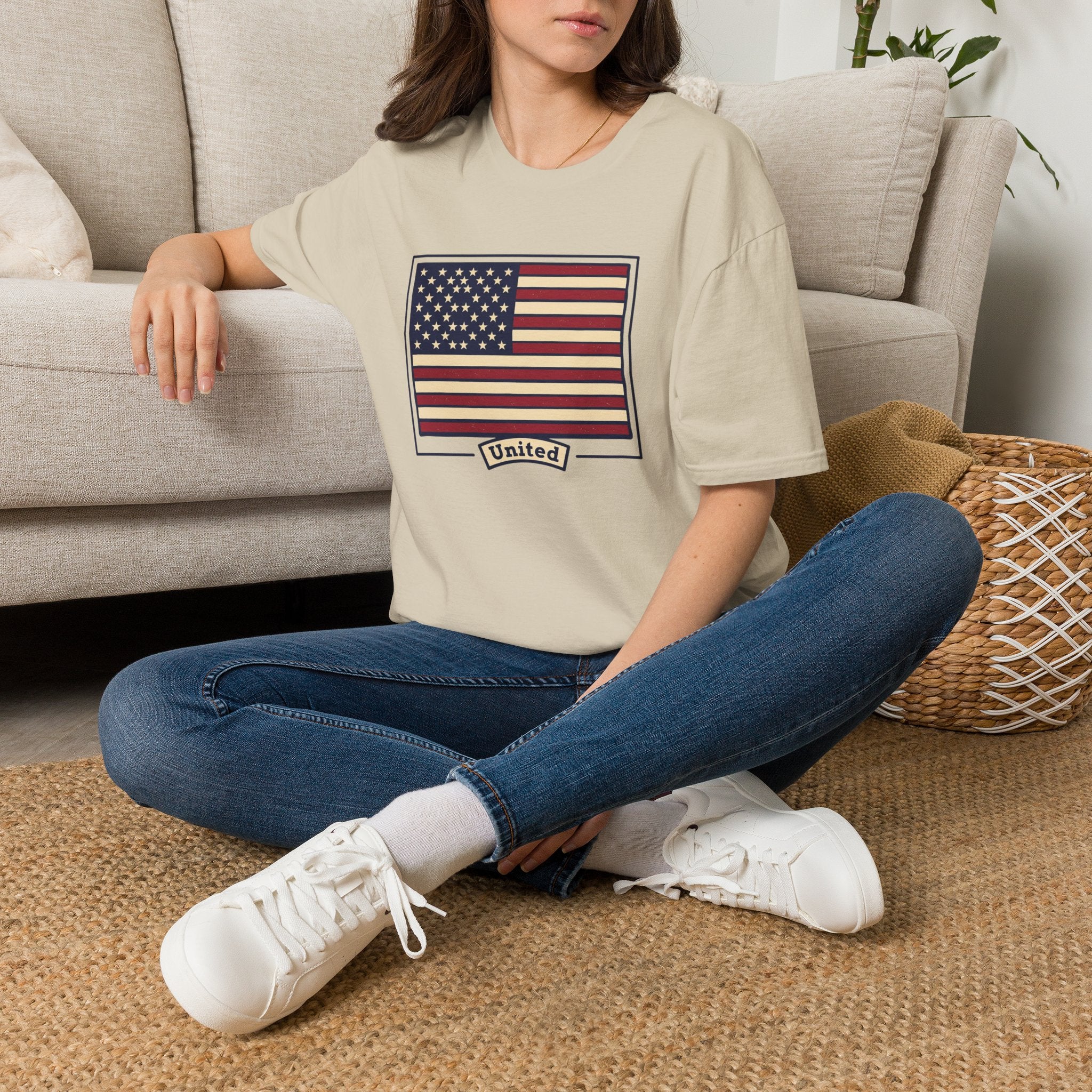 Men and Women - Regular Fit - American Flag and George Washington