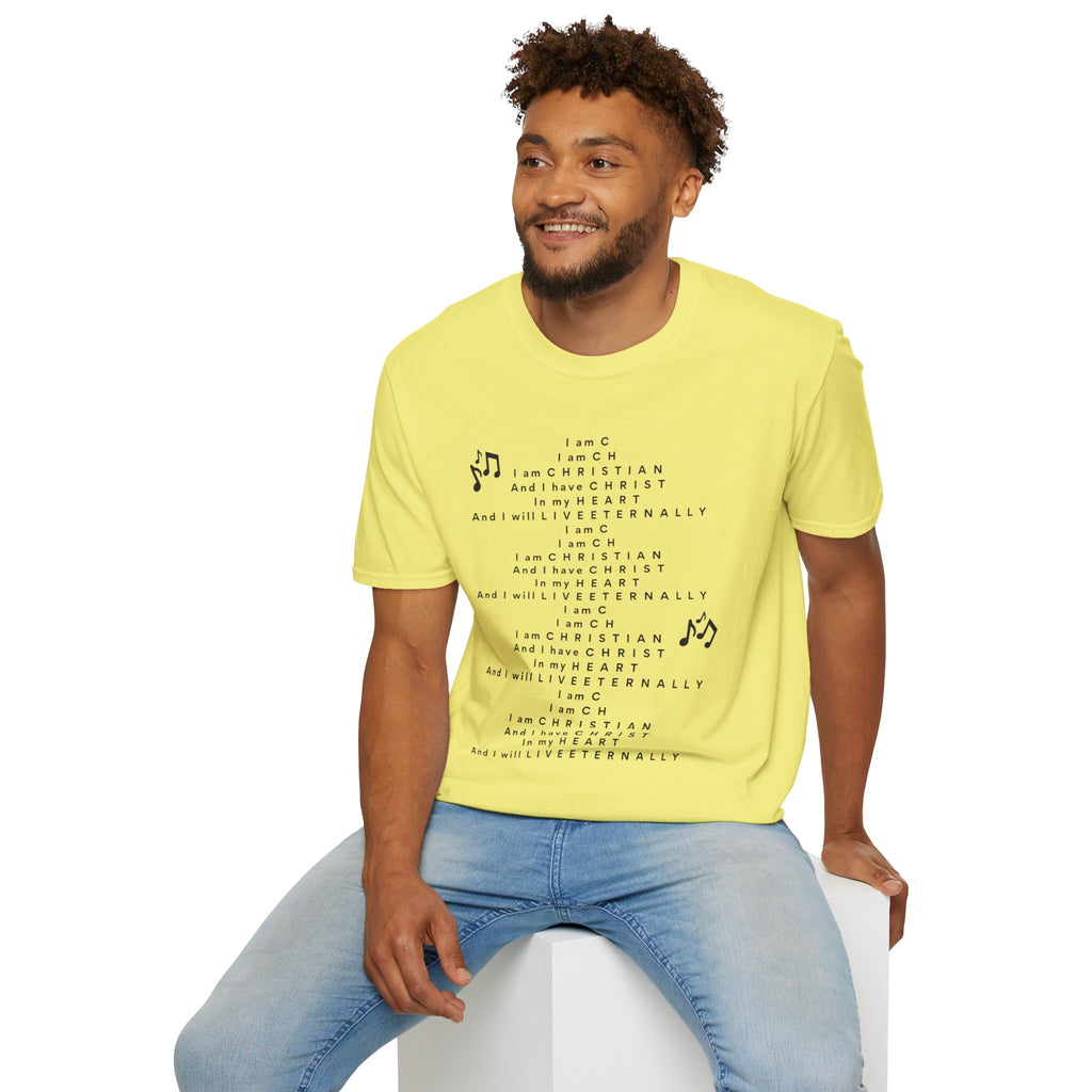 Men & Woman Softstyle T-Shirt - "C-h-r-i-s-t-i-a-n" "Song"