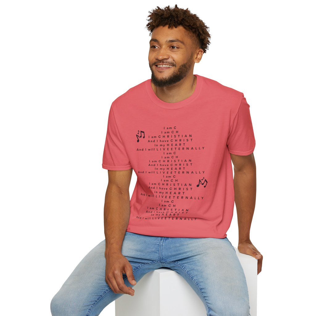Men & Woman Softstyle T-Shirt - "C-h-r-i-s-t-i-a-n" "Song"