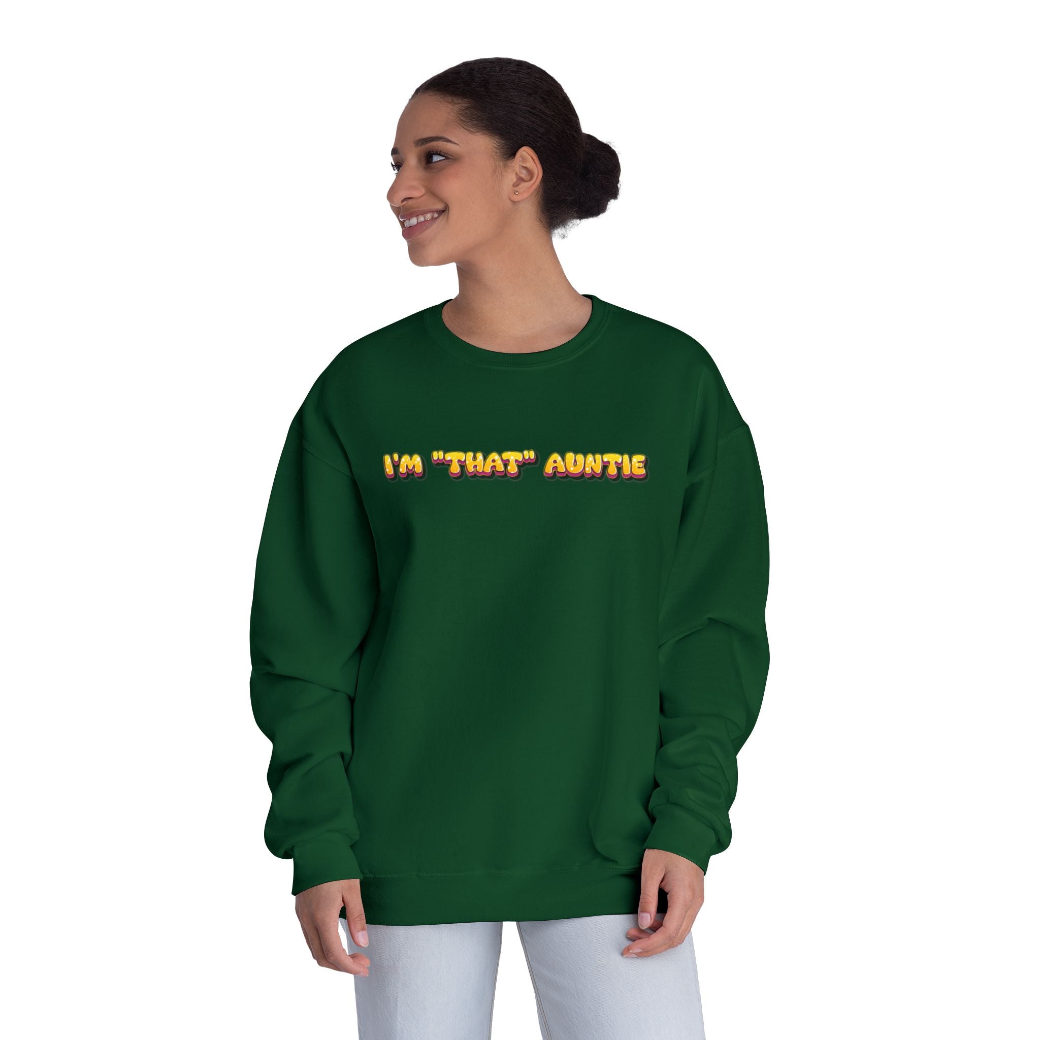 Lightweight Women's Sweatshirt - Im That Auntie Colorful