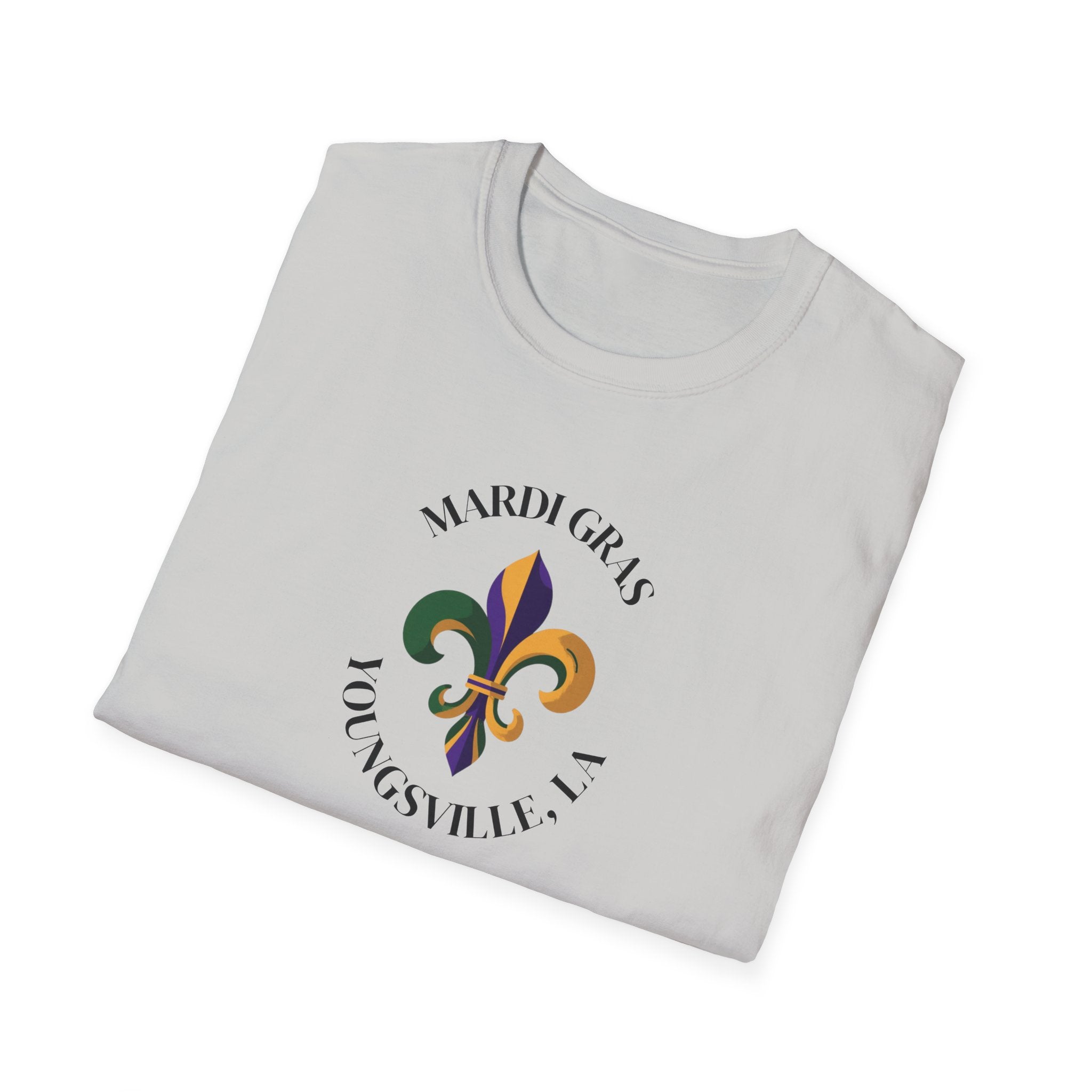 Relaxed Soft T Shirt-  Men and Woman Mardi Gras Youngsville La