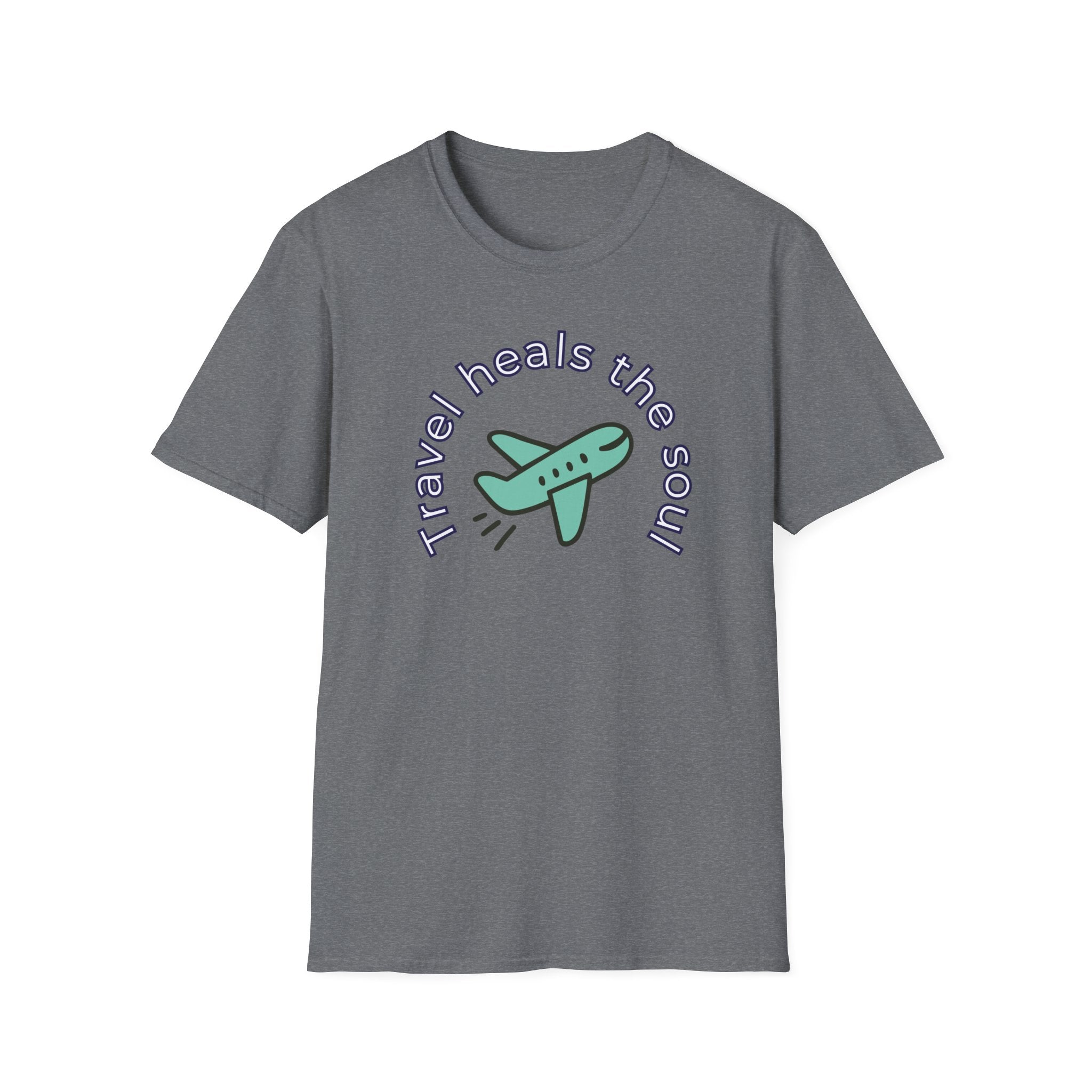 Comfty Woman's  Softstyle T-Shirt - "Travel"  "Heals The Soul"
