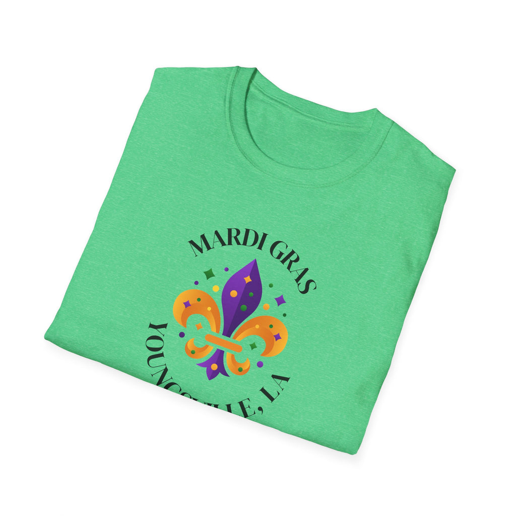 Relaxed Soft Tee for Men and Women Mardi Grad Youngsville La