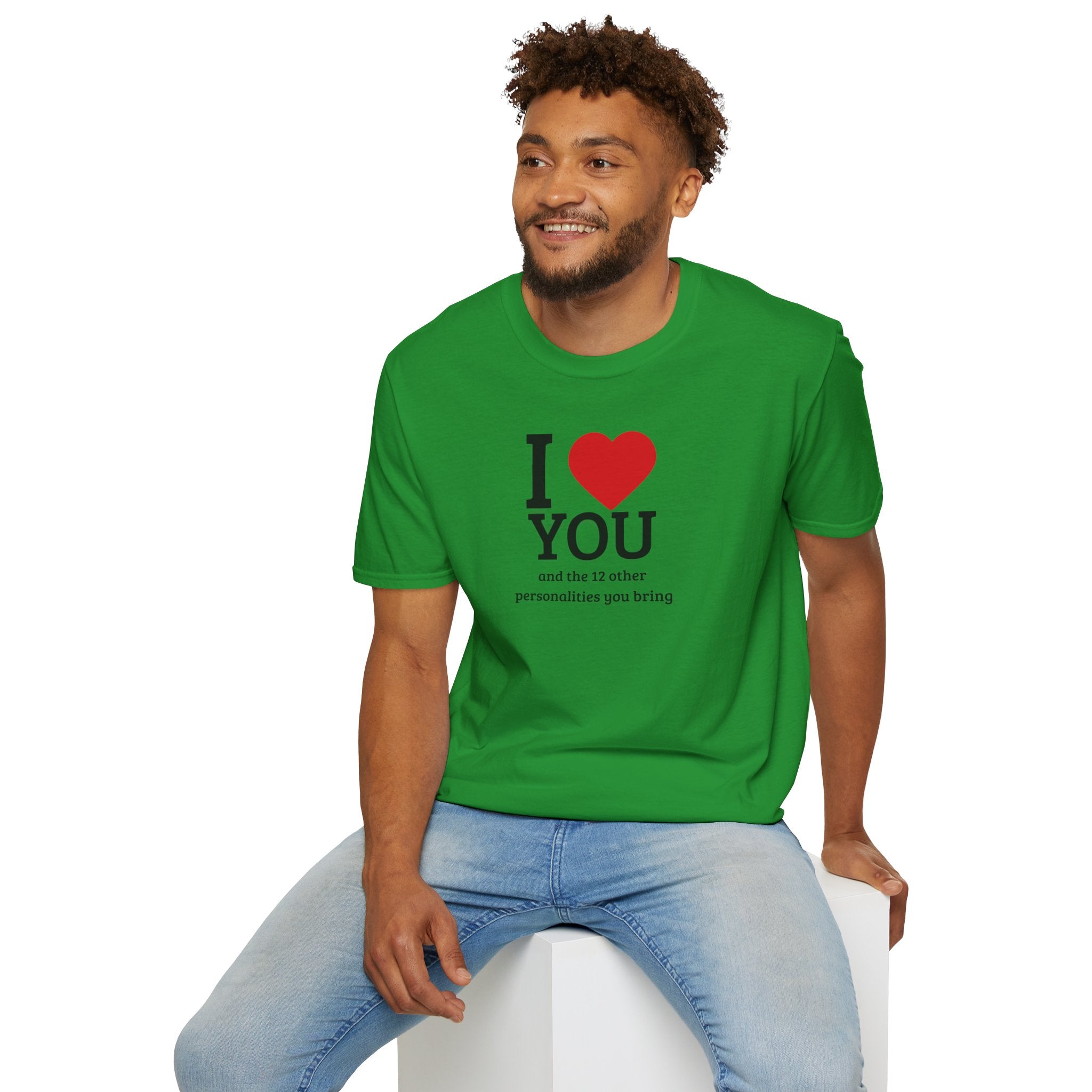 Super Soft Relaxed Tee - Men and Women- I love you and the 12 personalities
