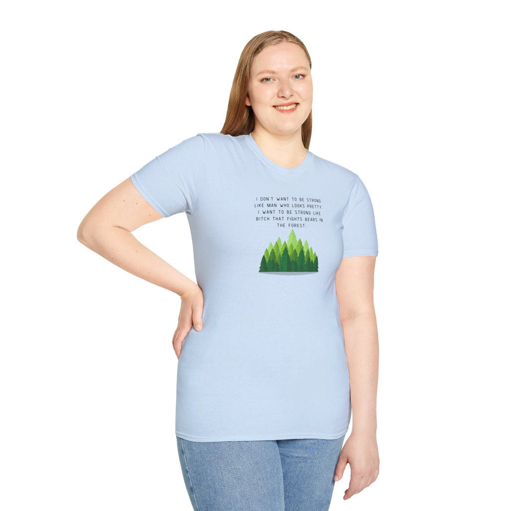 Women's Soft Relaxed Tee - Strong Women - bear