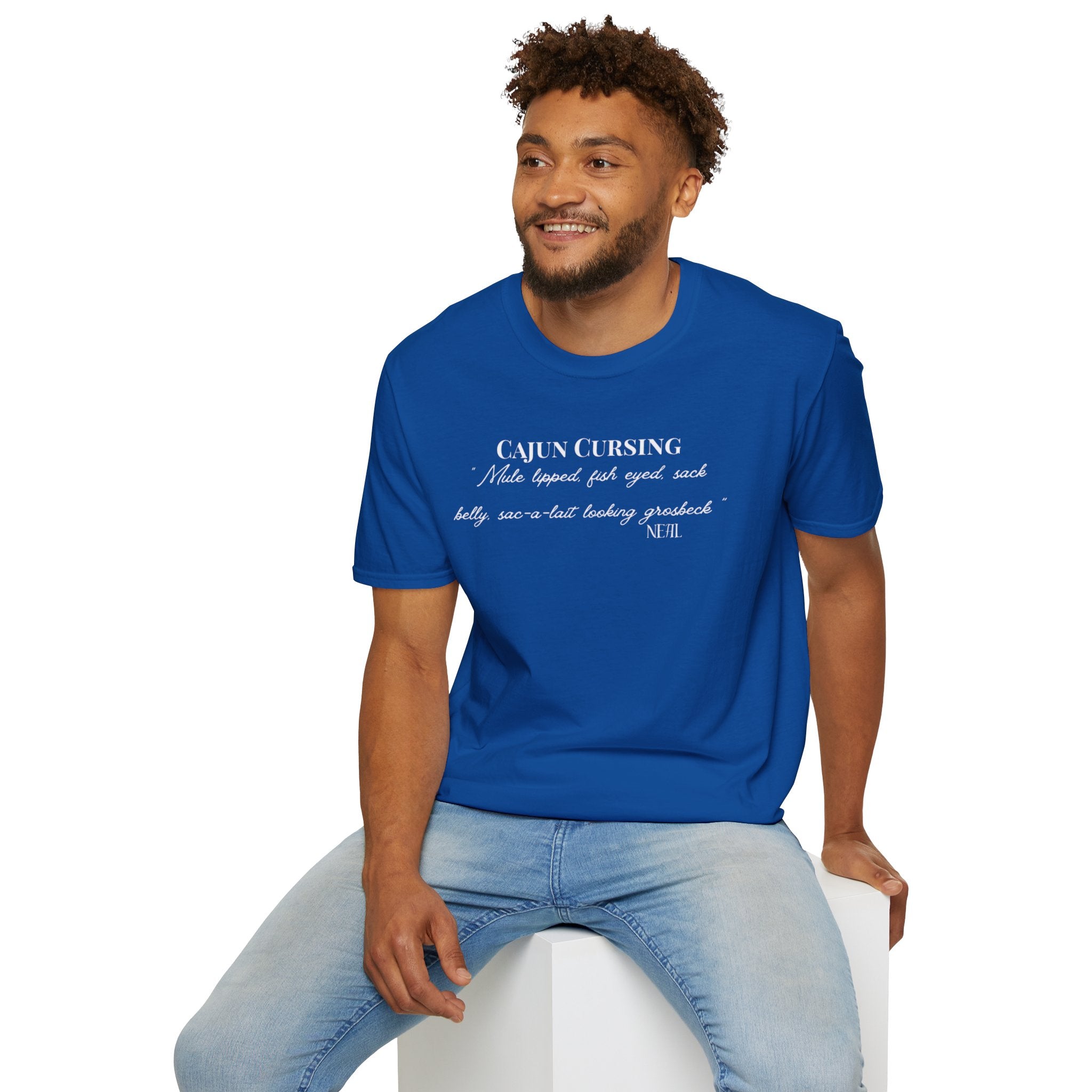 Men's Soft Tee - Relaxed Fit - Cajun Cursing