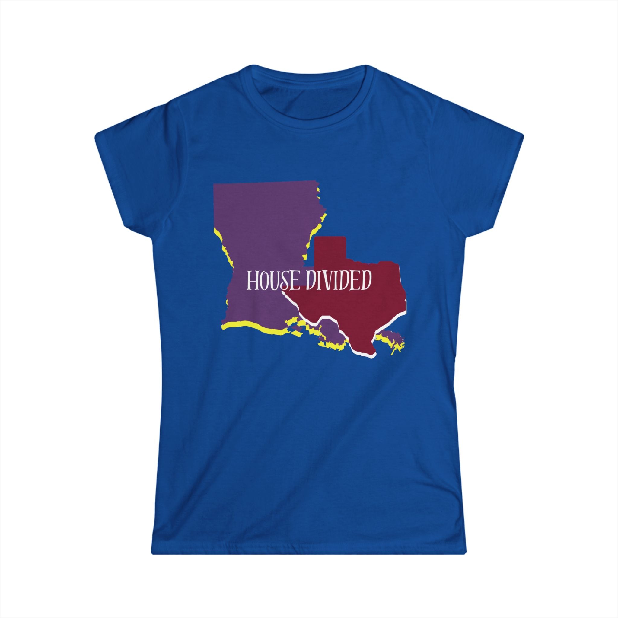 Soft Fitted Tee  Women's - "House Divided" "LSU" "Aggies"