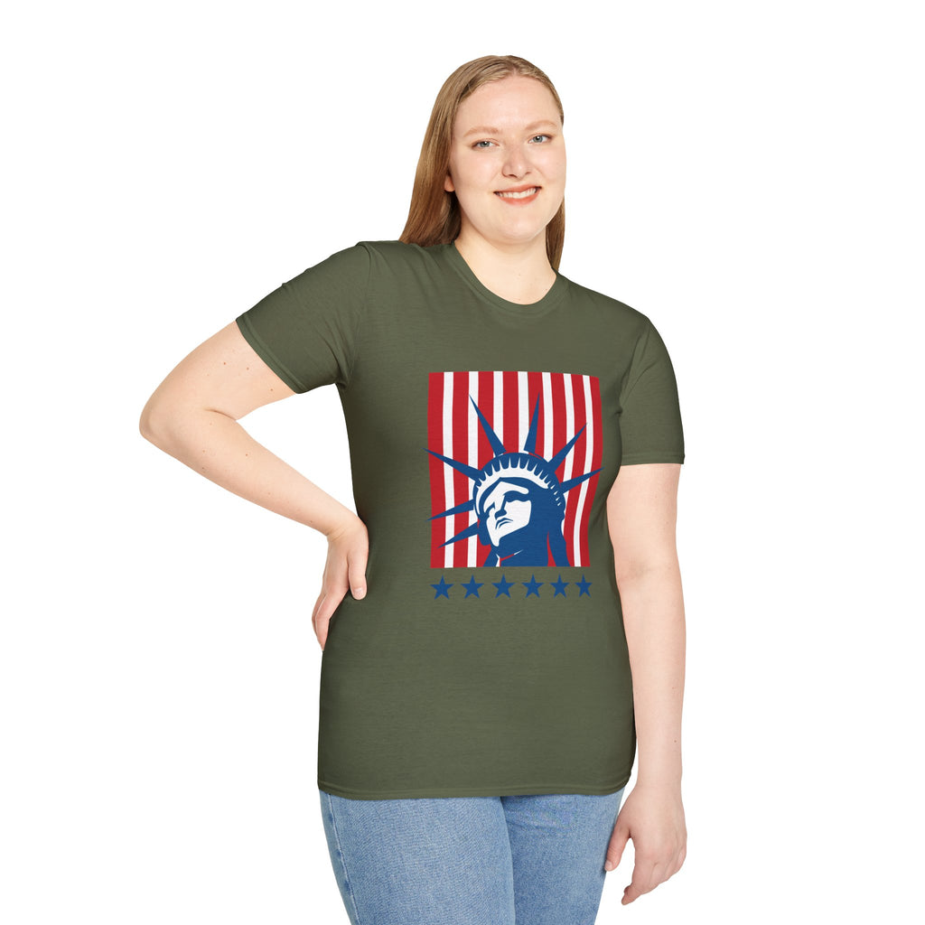 Relaxed Tee for Men & Women- Statue of Liberty