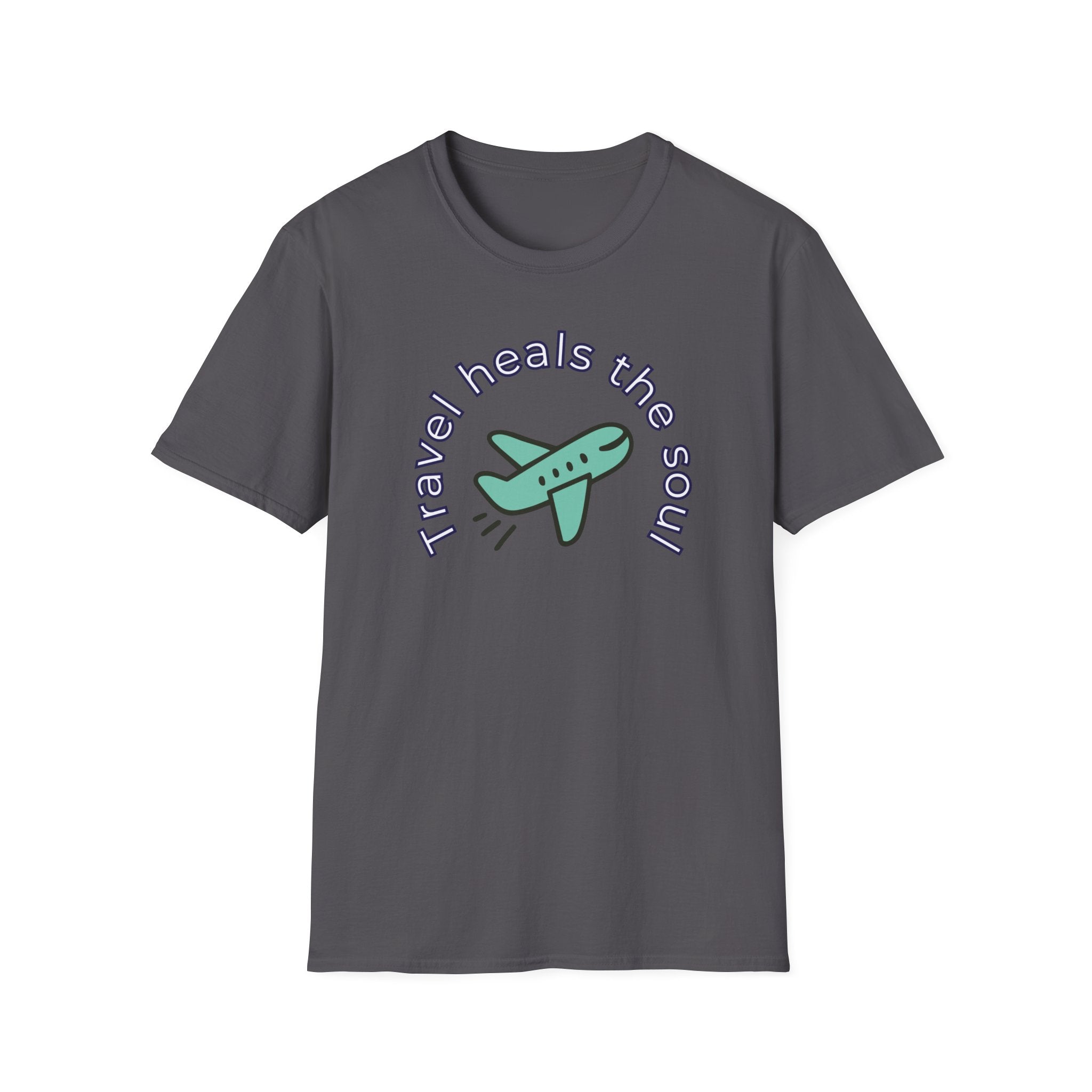 Comfty Woman's  Softstyle T-Shirt - "Travel"  "Heals The Soul"