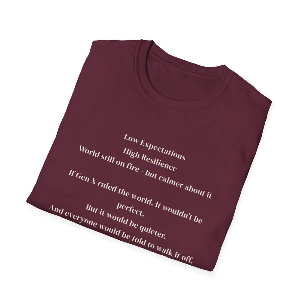 Men's soft tee - Low Expectations  Gen x