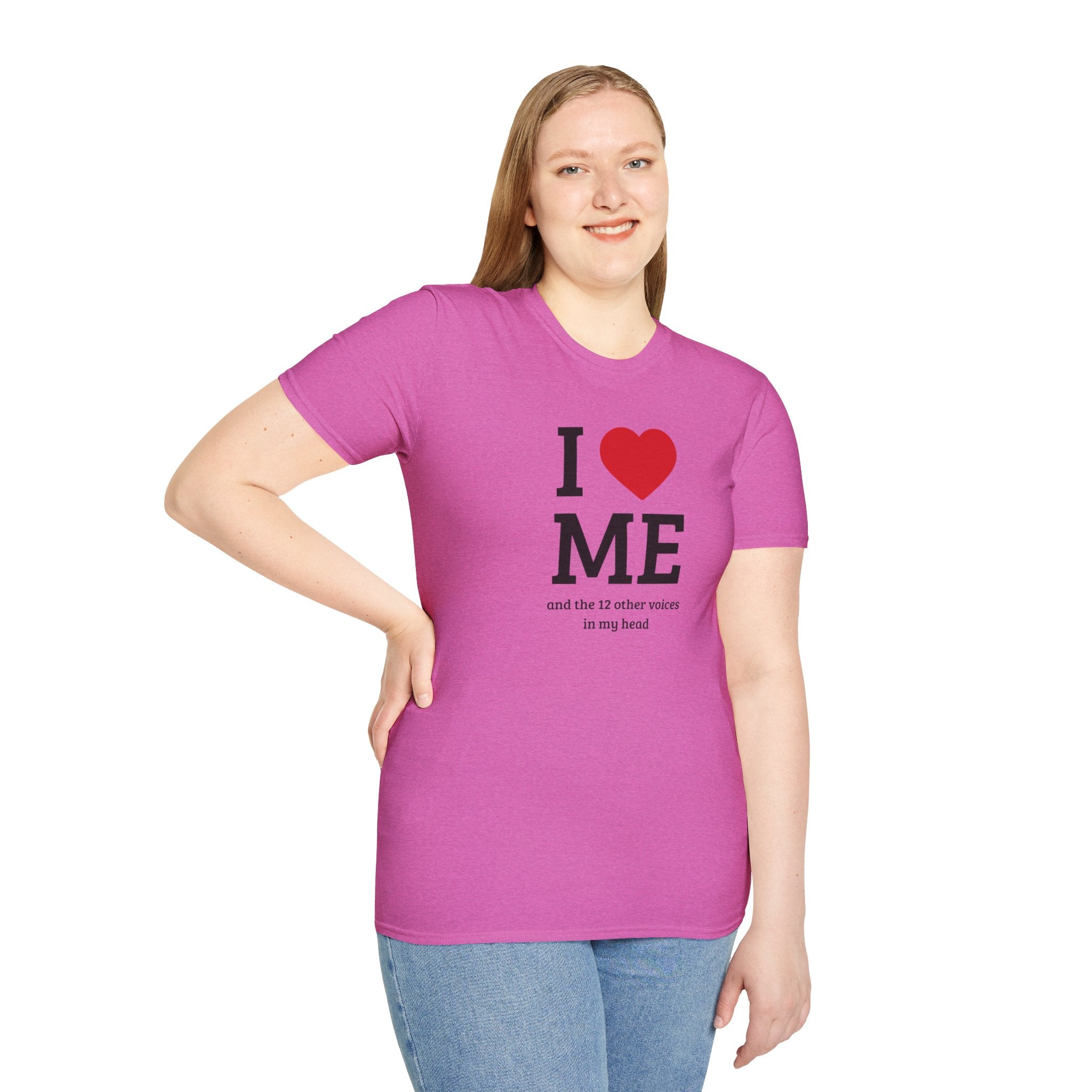 Soft Flexible Tee - Men and Women - I love me and the 12 other voices